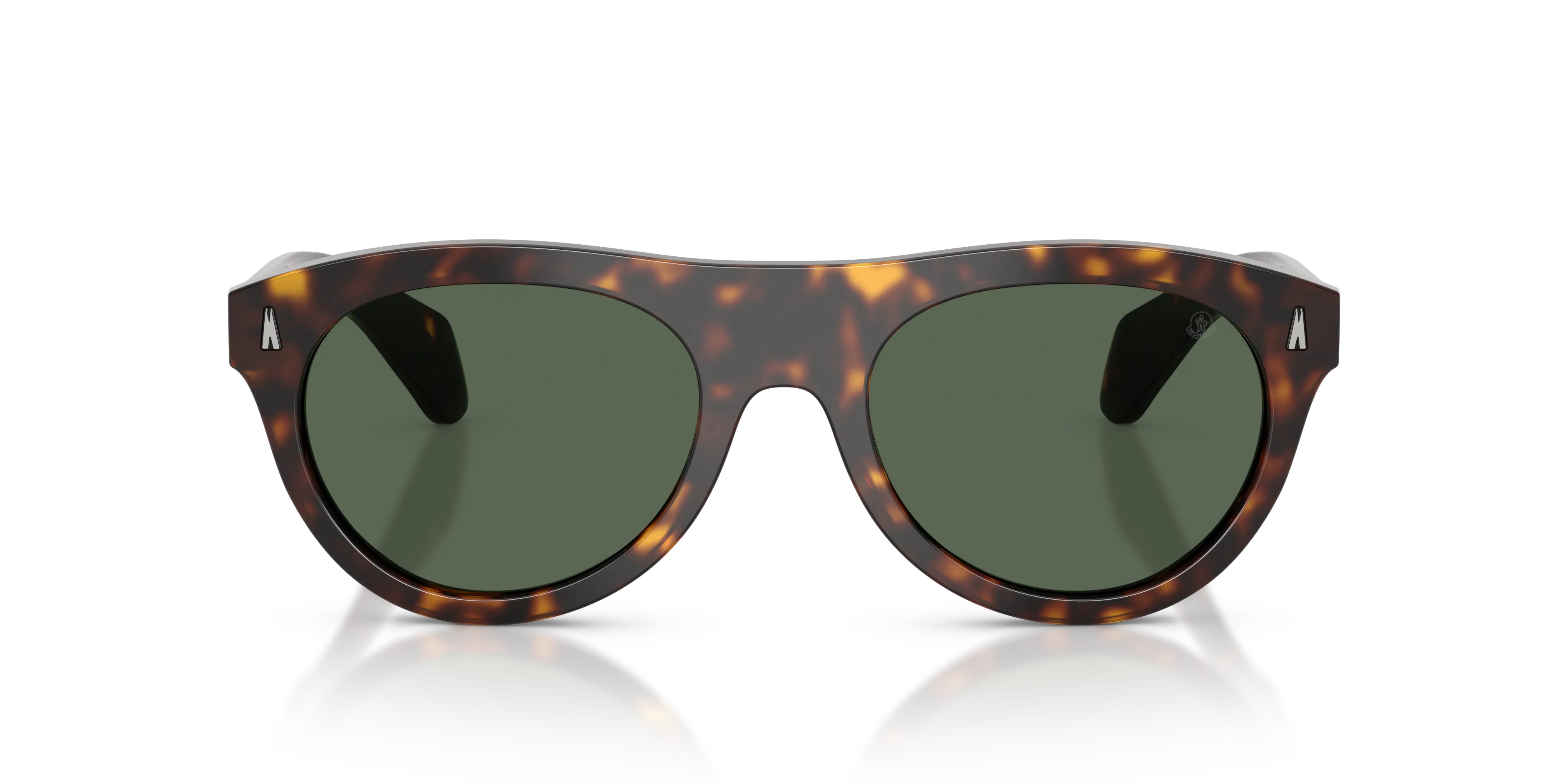 Moncler ME6022U SPLASH 300271 Occhiali da sole Acetato Tartaruga Verde Rotonda Normale - immagine 3