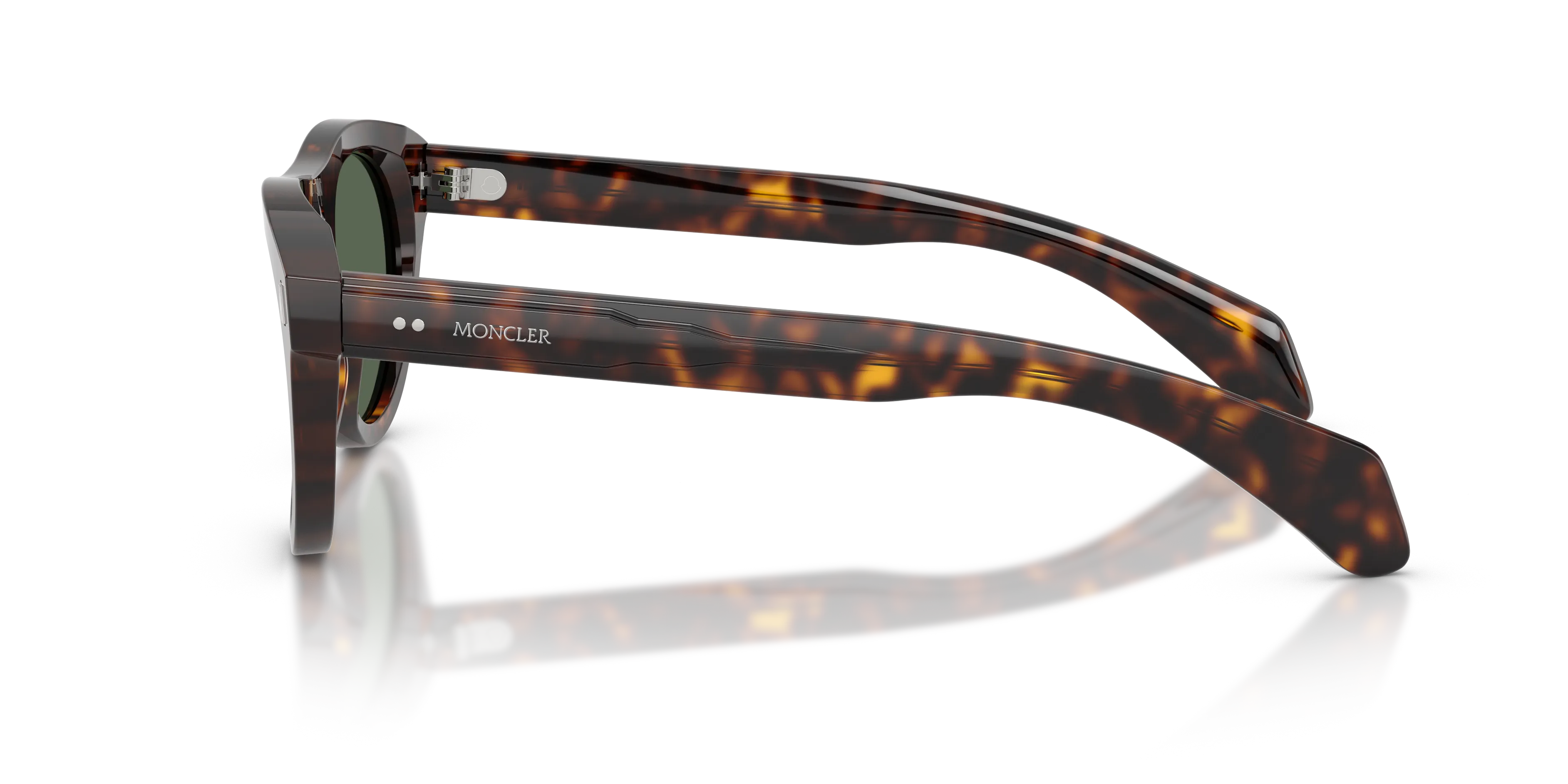 Moncler ME6022U SPLASH 300271 Occhiali da sole Acetato Tartaruga Verde Rotonda Normale - immagine 4
