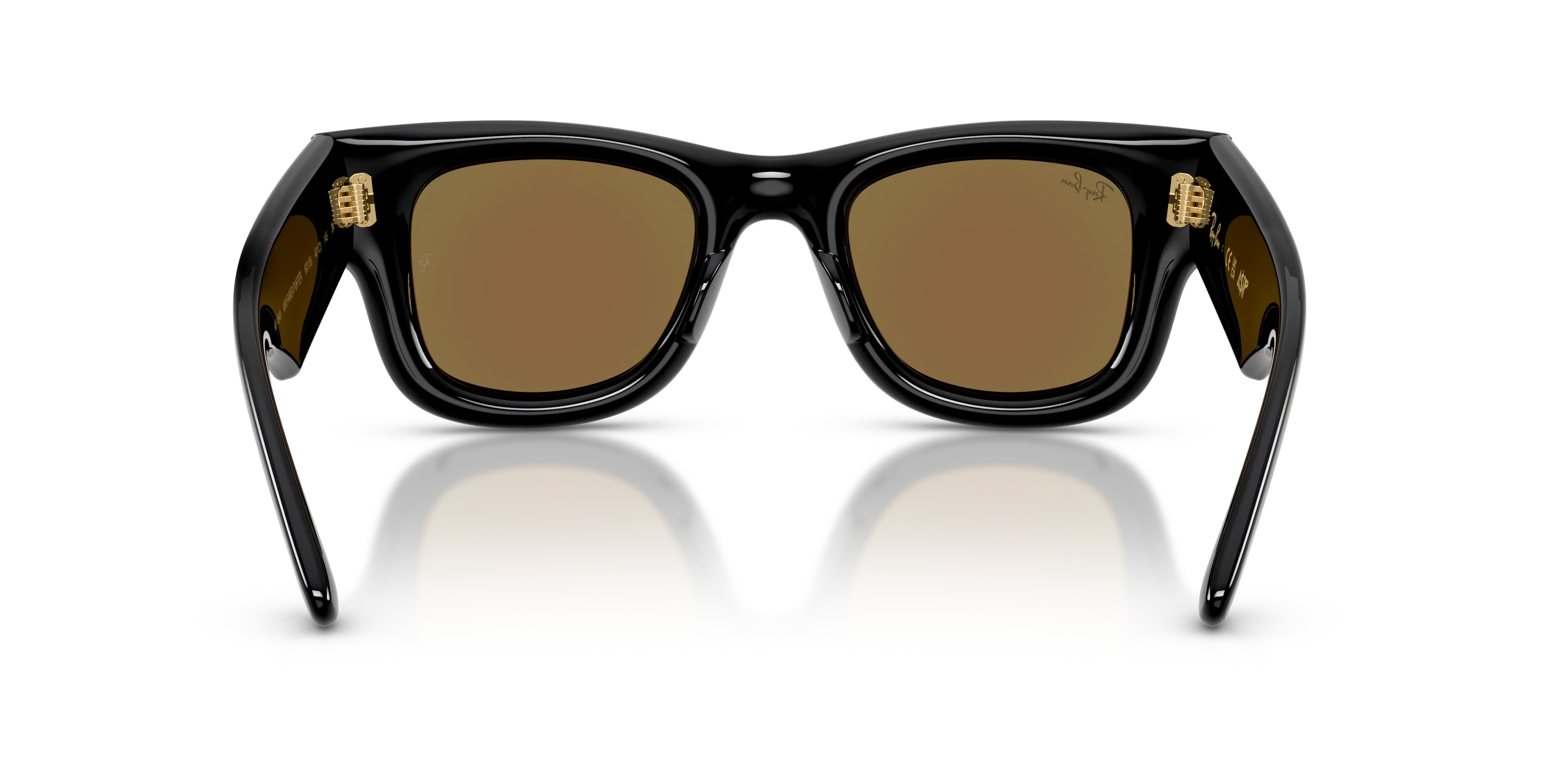 Ray - Ban RB4940 WAYFARER PUFFER 601/55 Occhiali da sole Nylon Nero Verde Squadrata Specchiate - immagine 4