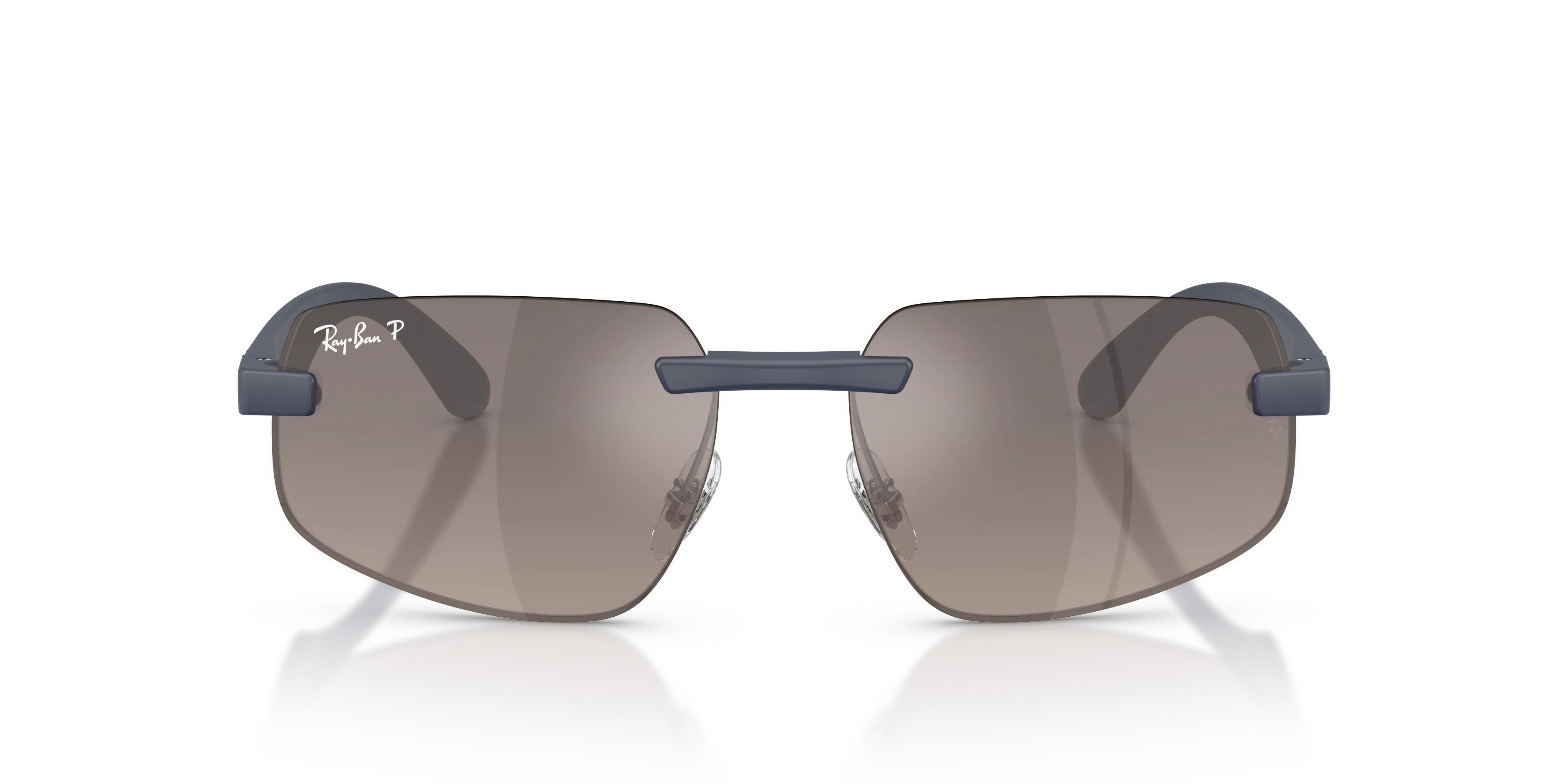 Ray - Ban RB4475CH 63315J Occhiali da sole Peek Blu Geometrica Polarizzata ["Sfumato"] - immagine 3