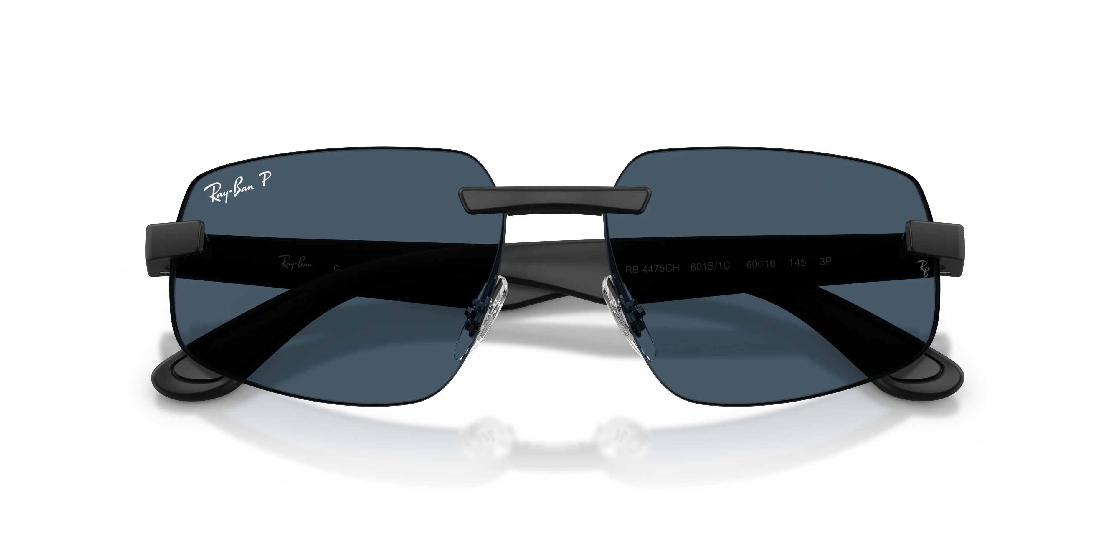 Ray - Ban RB4475CH 601S1C Occhiali da sole Peek Nero Geometrica Polarizzata - immagine 2