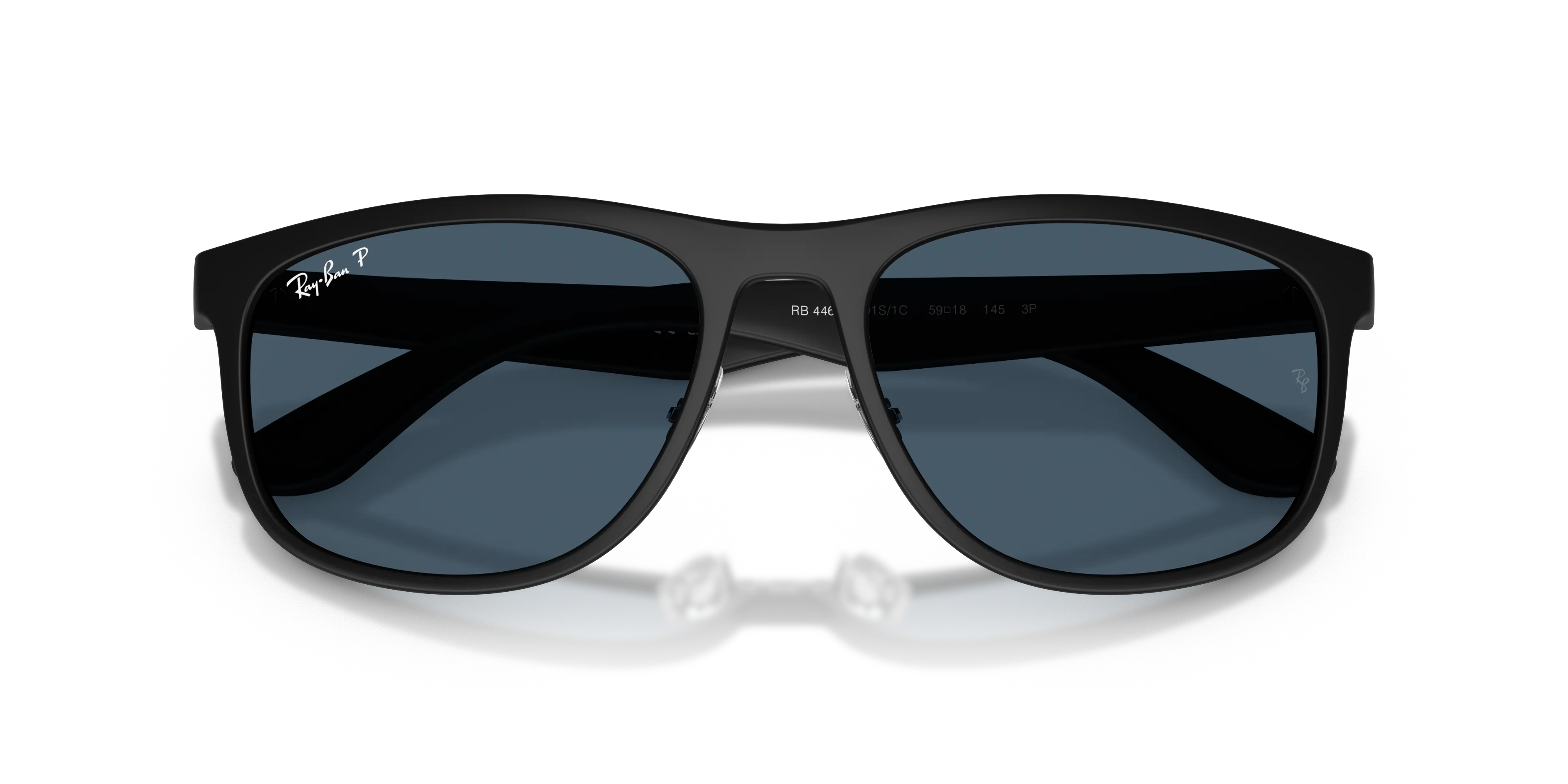 Ray - Ban RB4468 601S1C Occhiali da sole Peek Nero Squadrata Polarizzata - immagine 2