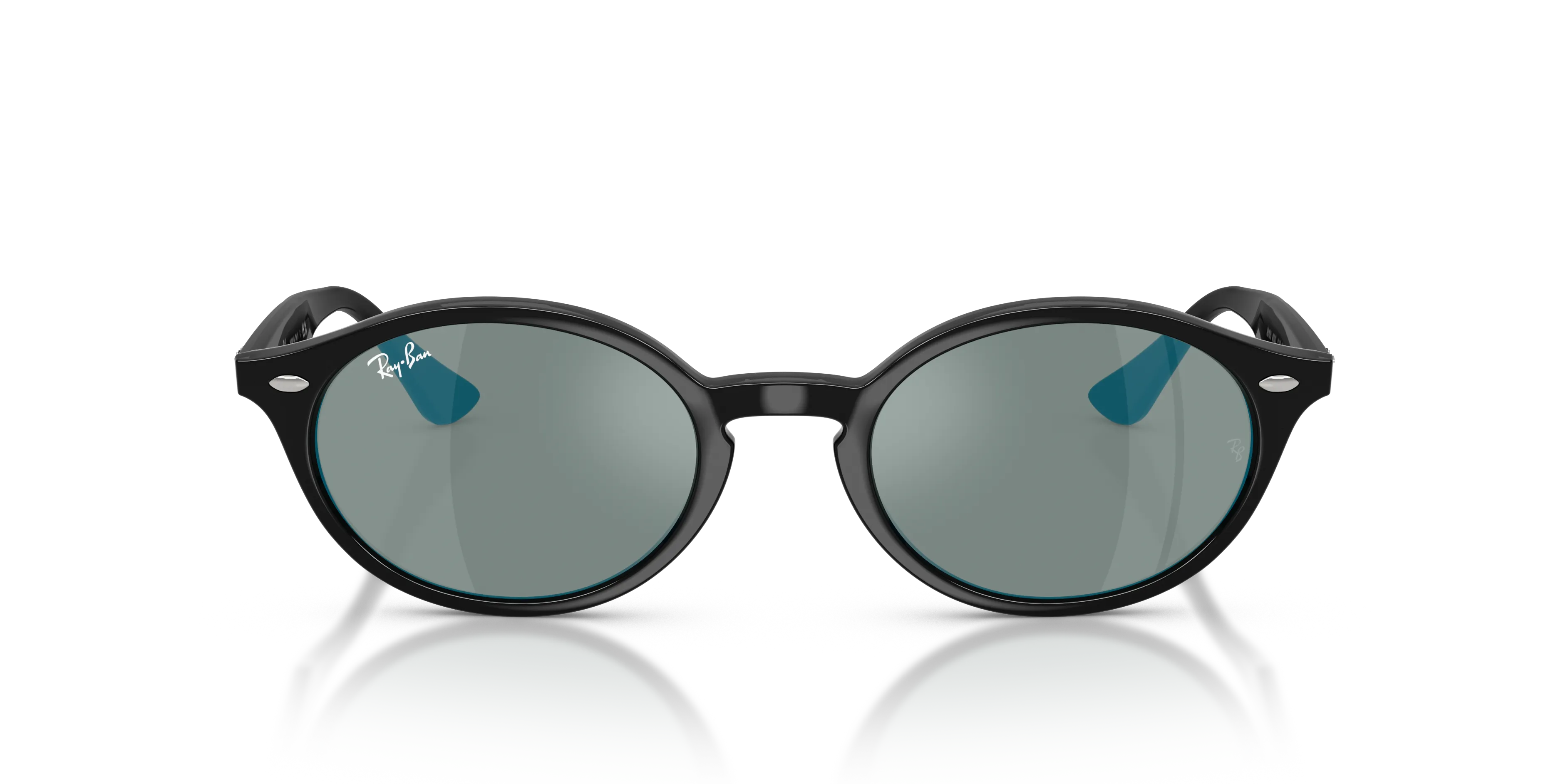 Ray - Ban RB4315 601/8O Occhiali da sole Nylon Nero Rotonda Normale - immagine 3