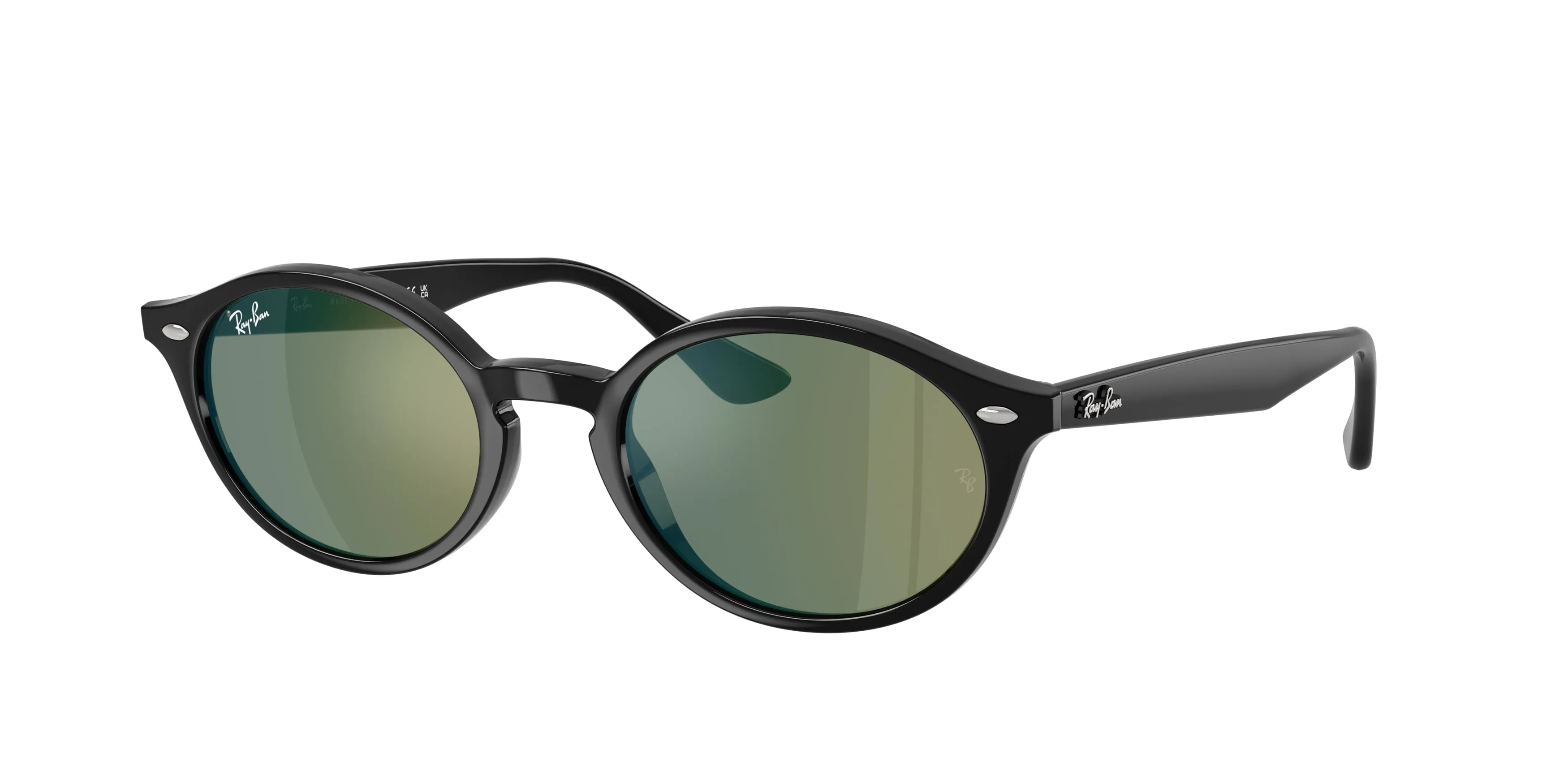 Ray - Ban RB4315 601/68 Occhiali da sole Nylon Nero Rotonda Normale - immagine 1
