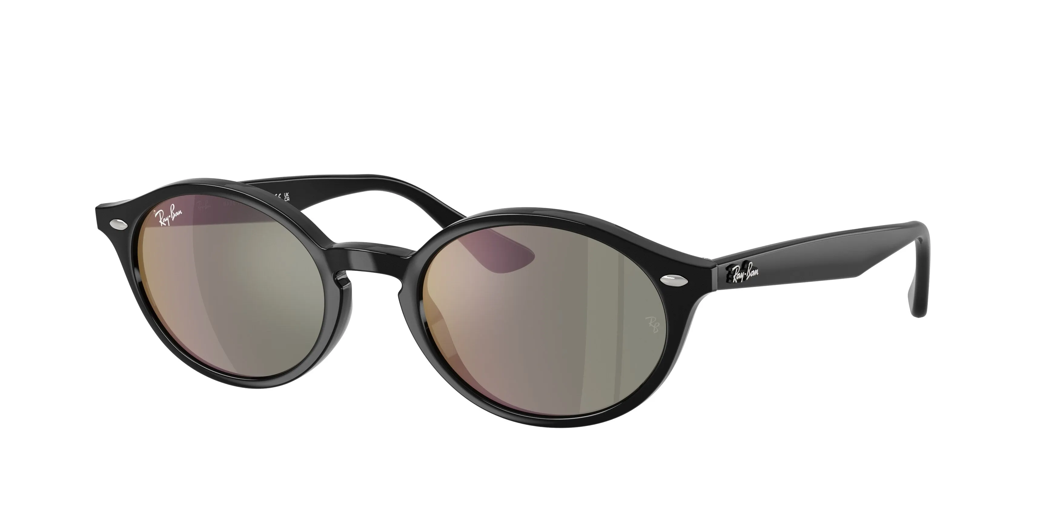 Ray - Ban RB4315 601/39 Occhiali da sole Nylon Nero Rotonda Normale - immagine 1