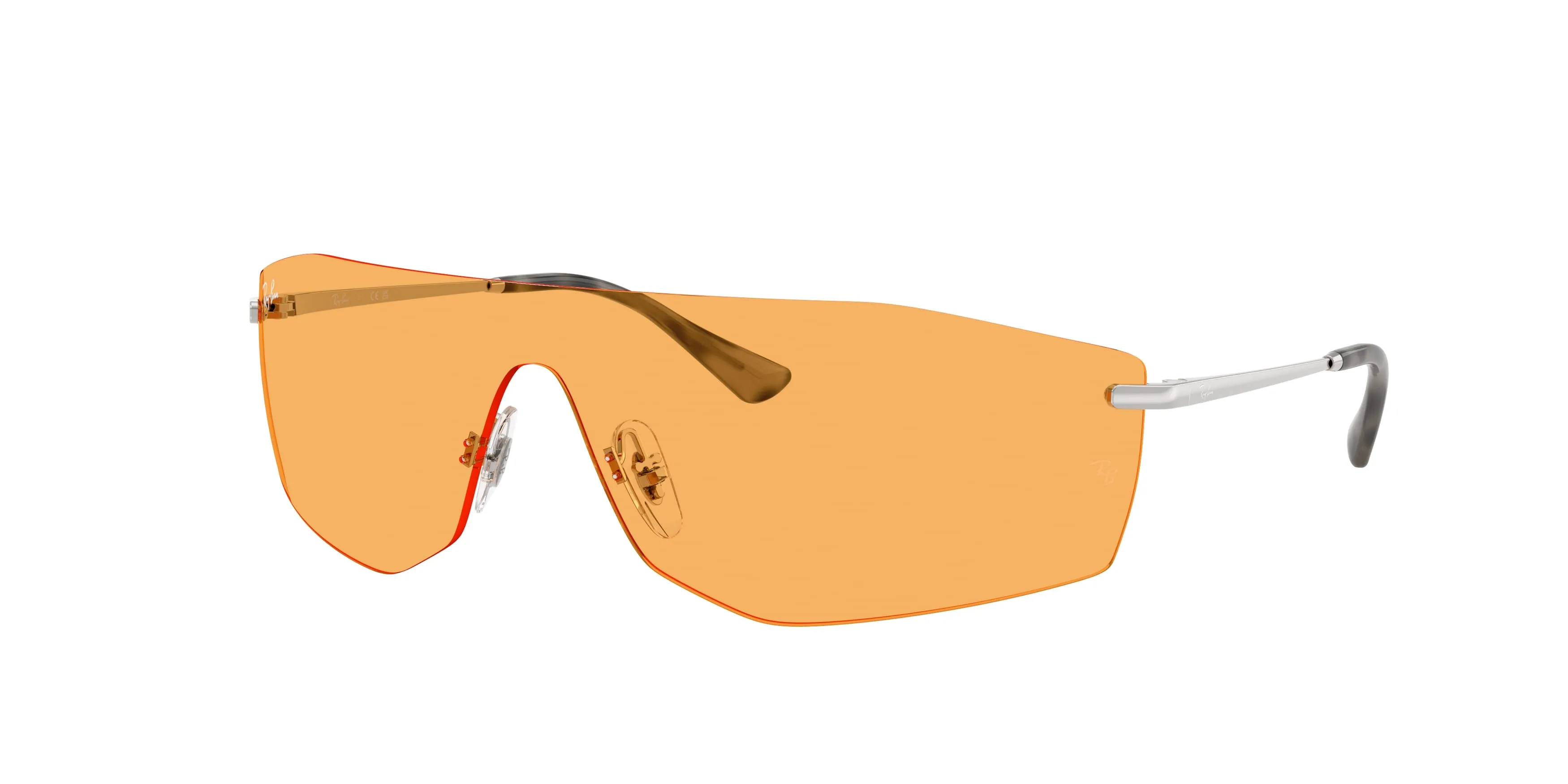 Ray - Ban RB3781 003/85 Occhiali da sole Metallo Argento Giallo Geometrica Normale - immagine 1