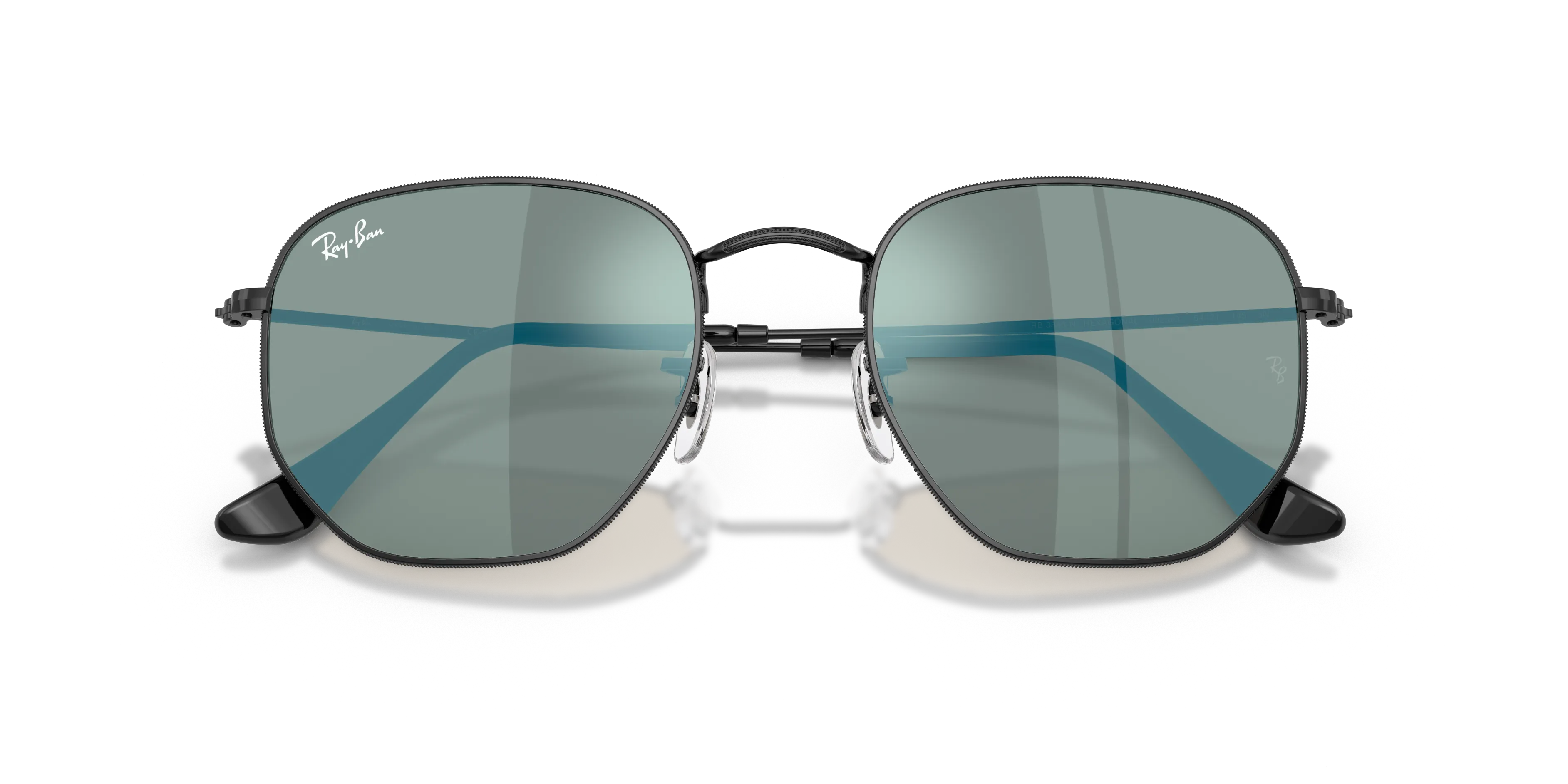 Ray - Ban RB3548N HEXAGONAL 002/8O Occhiali da sole Acciaio Nero Geometrica Normale - immagine 2