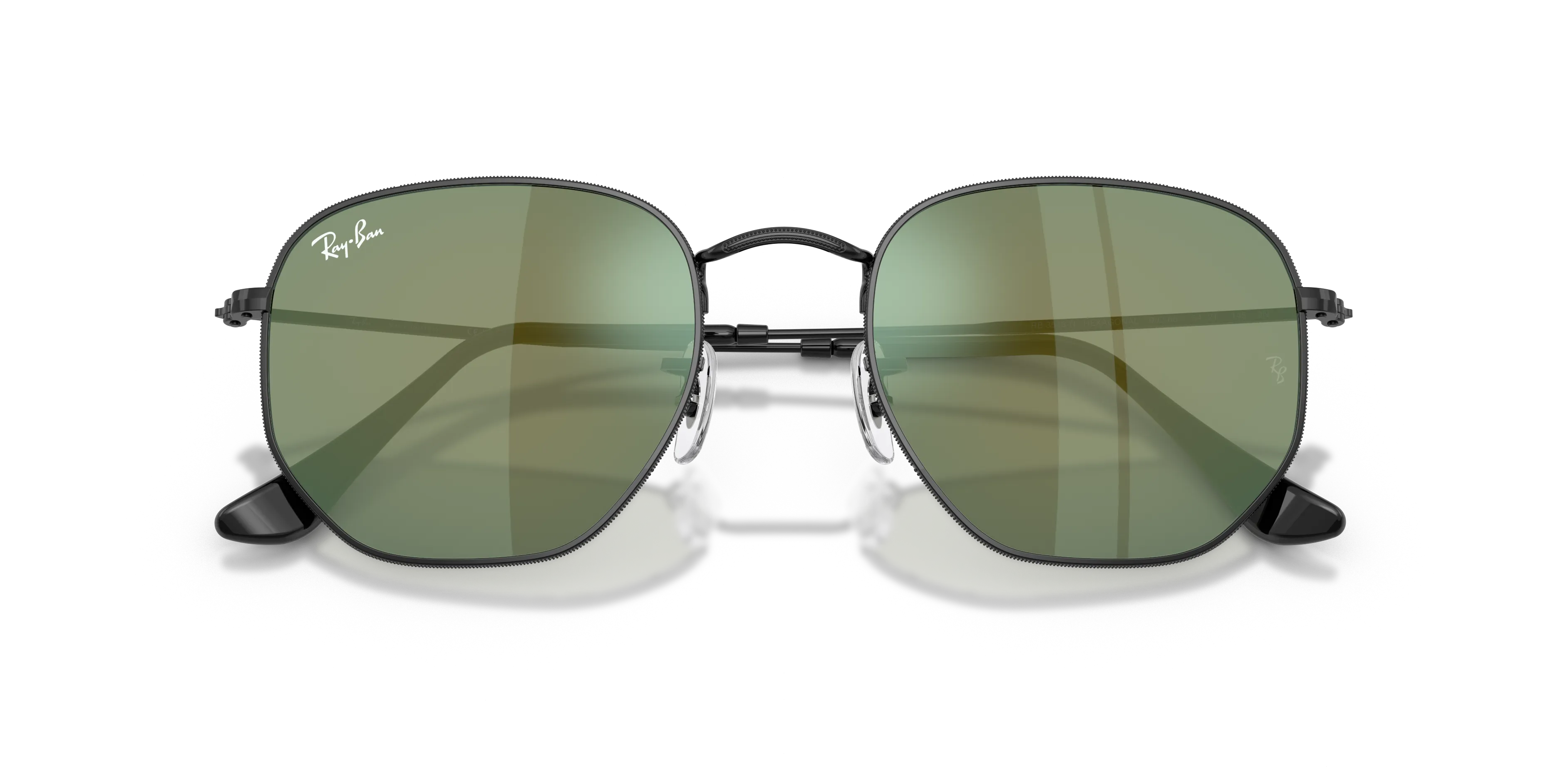 Ray - Ban RB3548N HEXAGONAL 002/68 Occhiali da sole Acciaio Nero Geometrica Normale - immagine 2
