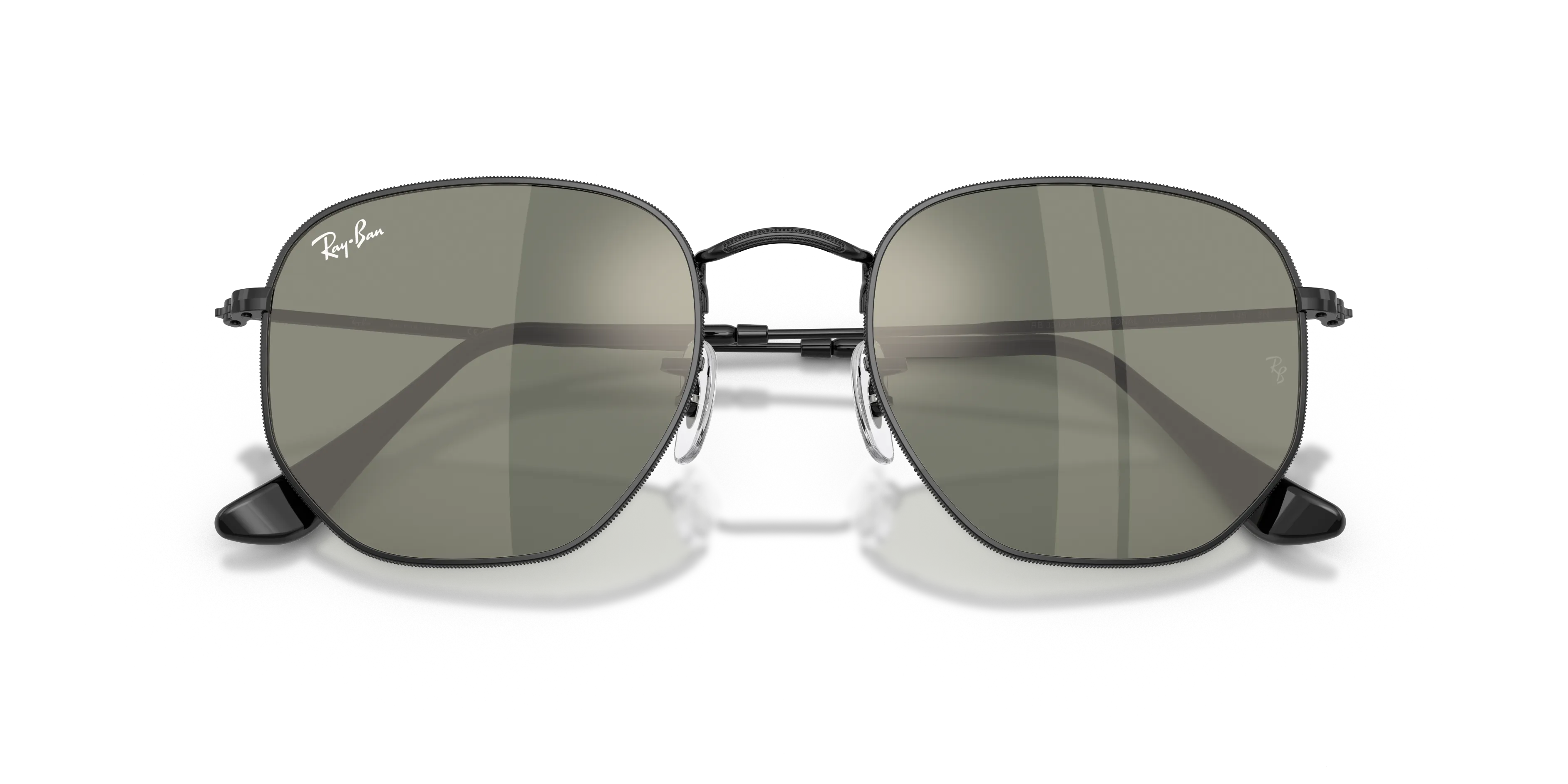 Ray - Ban RB3548N HEXAGONAL 002/39 Occhiali da sole Acciaio Nero Geometrica Normale - immagine 2