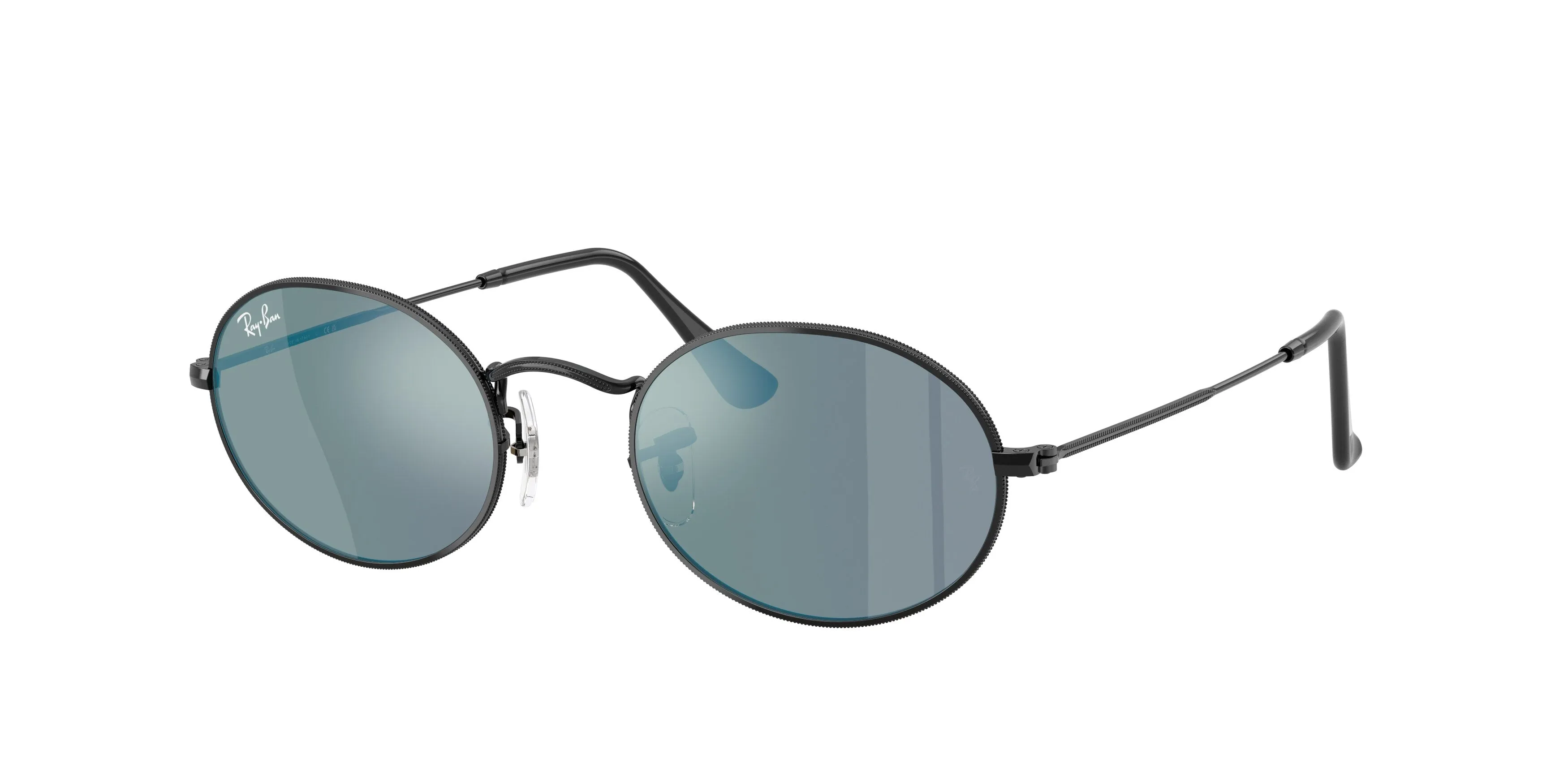 Ray - Ban RB3547N OVAL 002/8O Occhiali da sole Metallo Nero Rotonda Normale - immagine 1