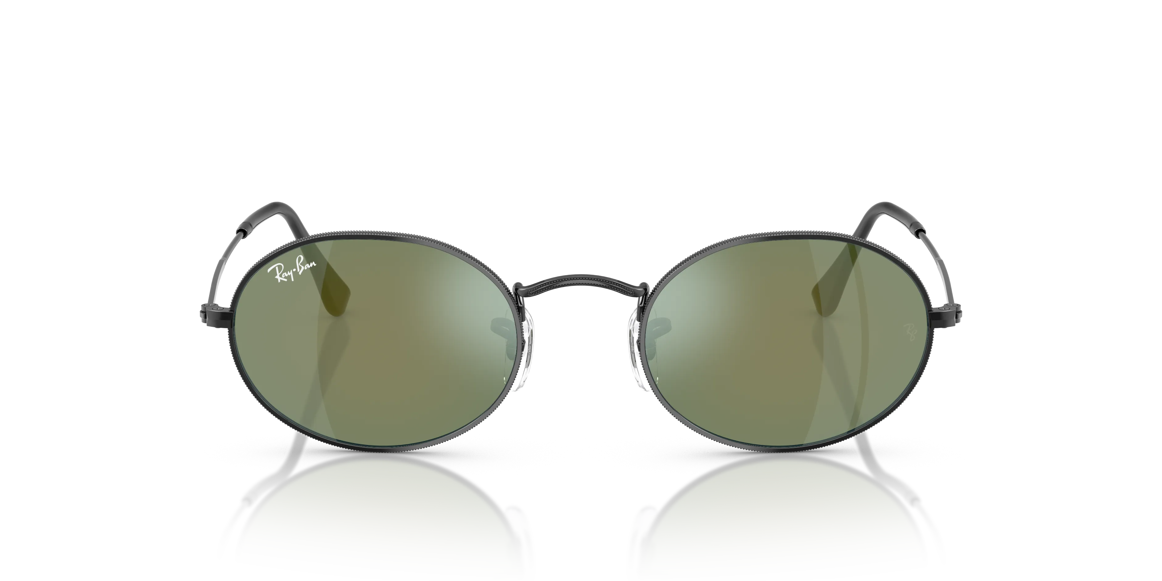 Ray - Ban RB3547N OVAL 002/68 Occhiali da sole Metallo Nero Rotonda Normale - immagine 3