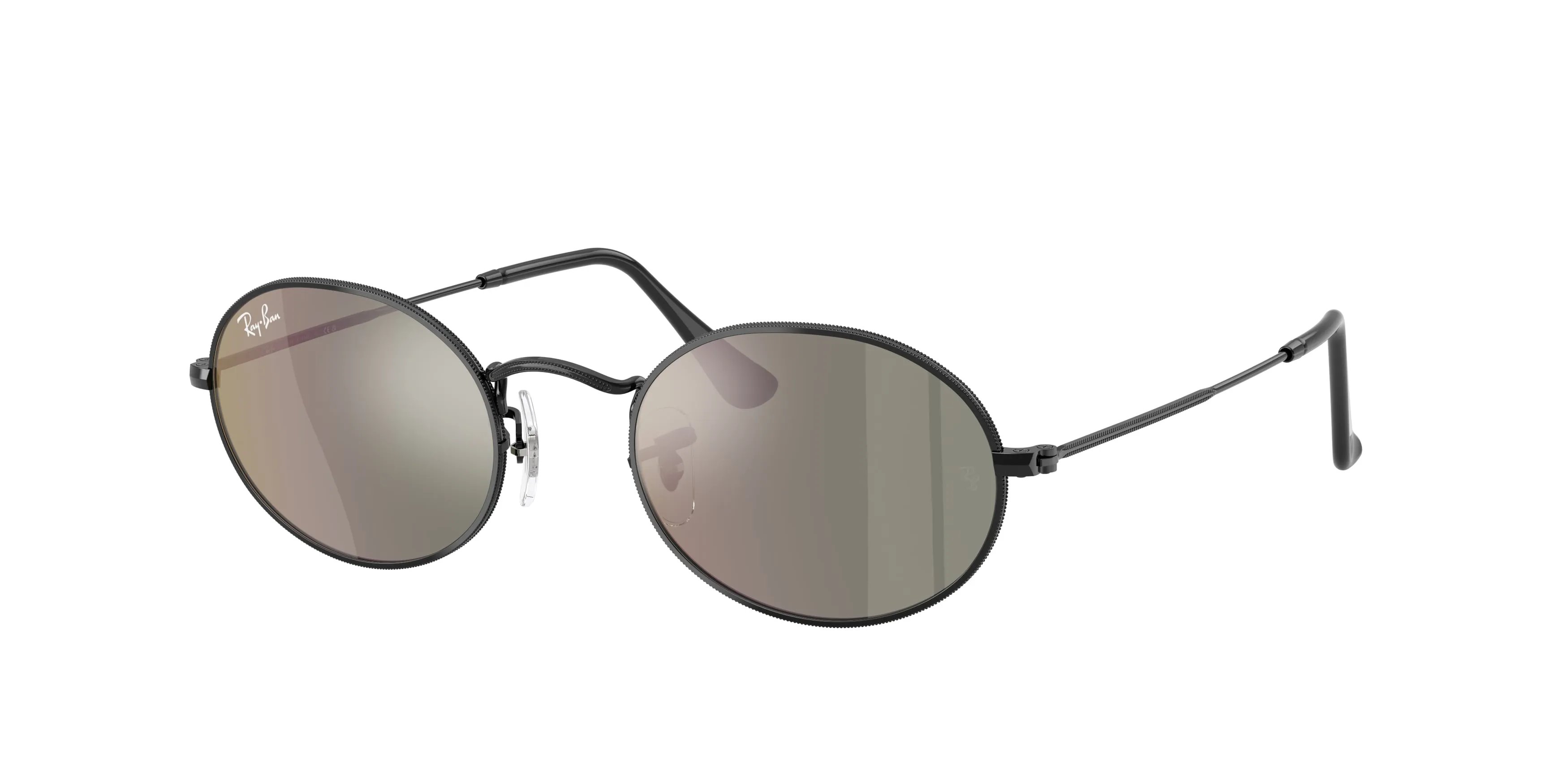 Ray - Ban RB3547N OVAL 002/39 Occhiali da sole Metallo Nero Rotonda Normale - immagine 1