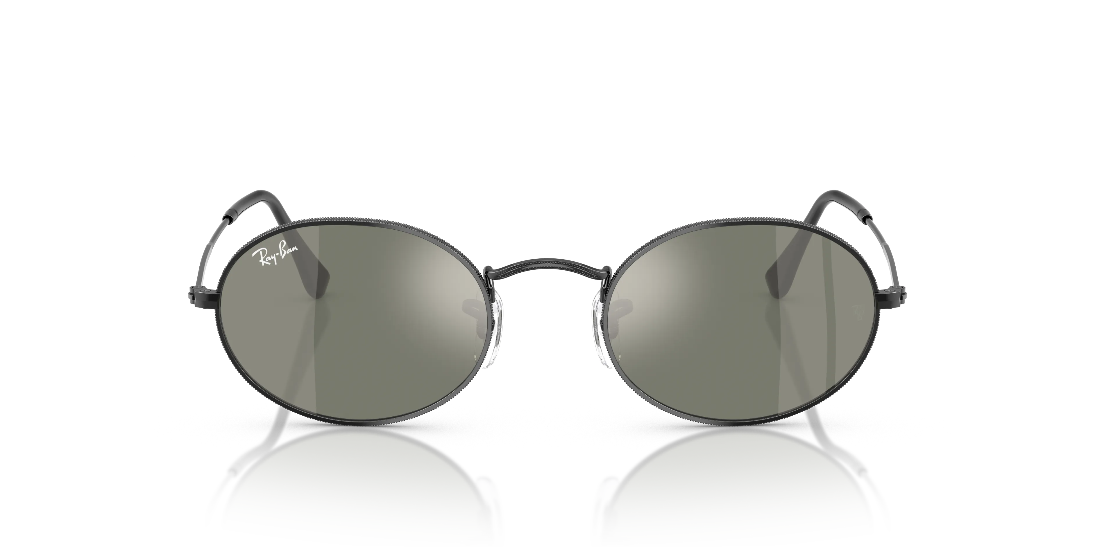 Ray - Ban RB3547N OVAL 002/39 Occhiali da sole Metallo Nero Rotonda Normale - immagine 3