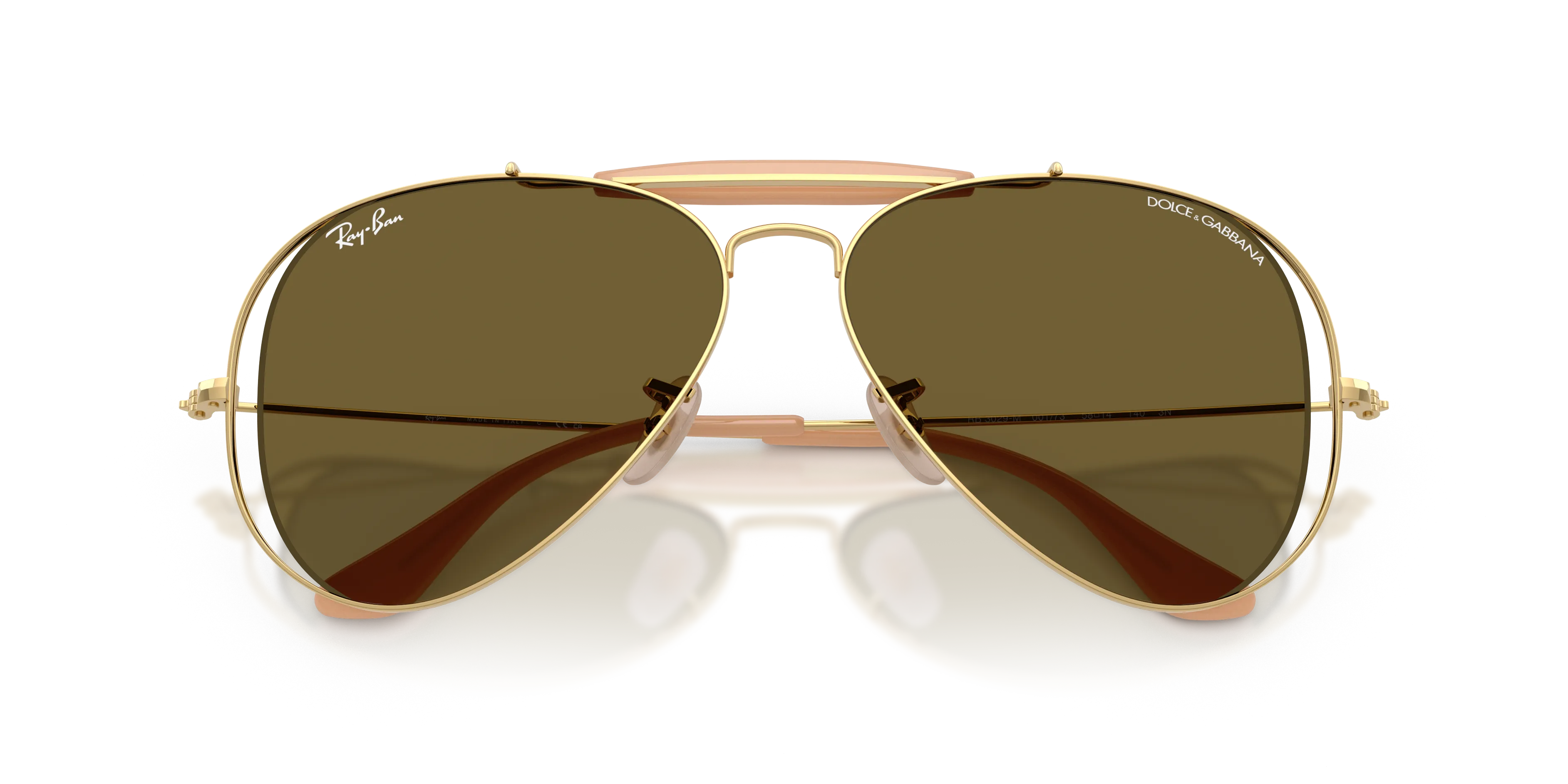 Ray - Ban RB3029M 001/73 Occhiali da sole Metallo Oro Marrone Pilot Normale - immagine 2