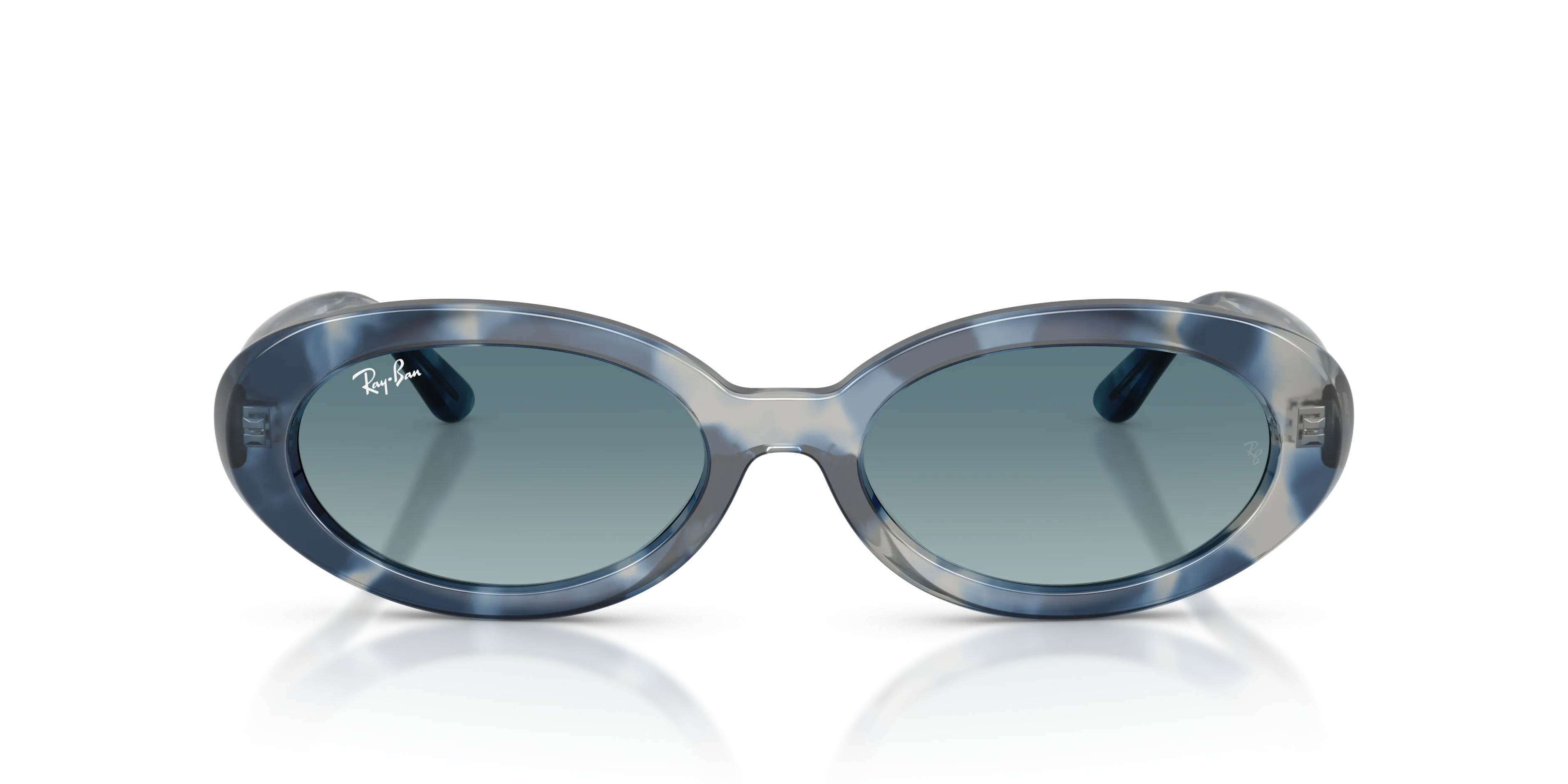 Ray - Ban RB2223 14503M Occhiali da sole Acetato Tartaruga Rotonda Normale Sfumato - immagine 3