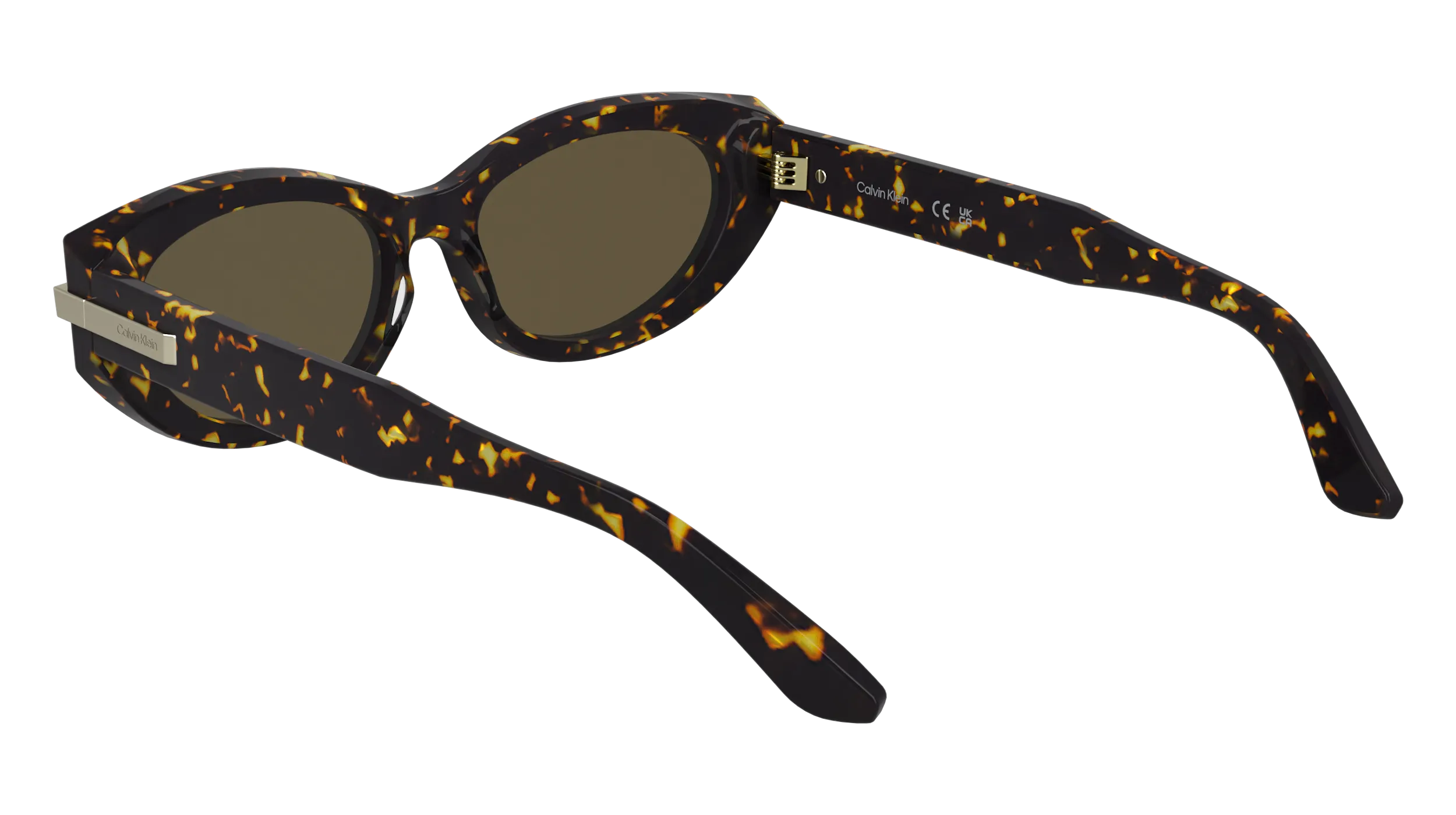 Calvin Klein CK25502S N 240 Occhiali da sole Acetato Havana Cat Eye Normale - immagine 4
