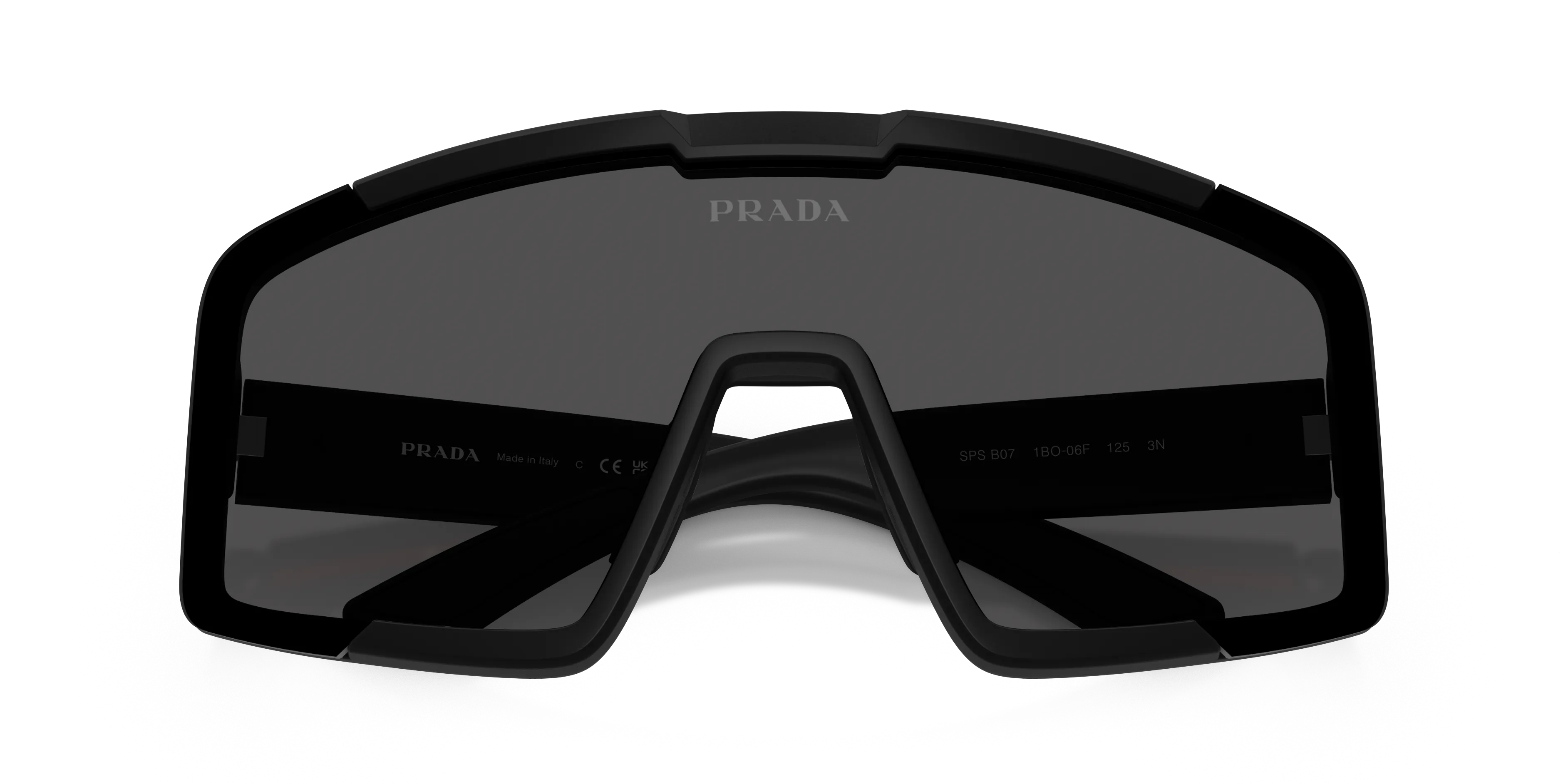 Prada Linea Rossa PS B07S 1BO06F Occhiali da sole Iniettato Nero Grigio Geometrica Normale - immagine 2