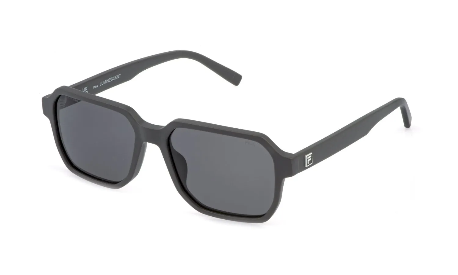 Fila SFID19 9GWP Occhiali da sole Acetato Grigio Fumo Geometrica - immagine 1