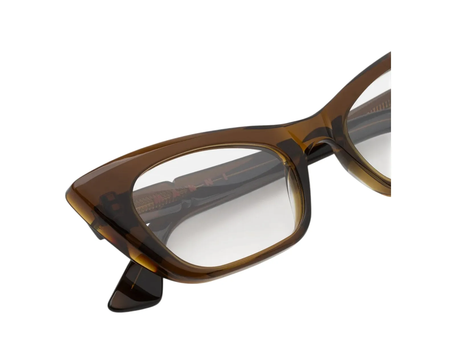 Marni 83K Nezia Brown Montature da vista Acetato Marrone Cat Eye - immagine 3