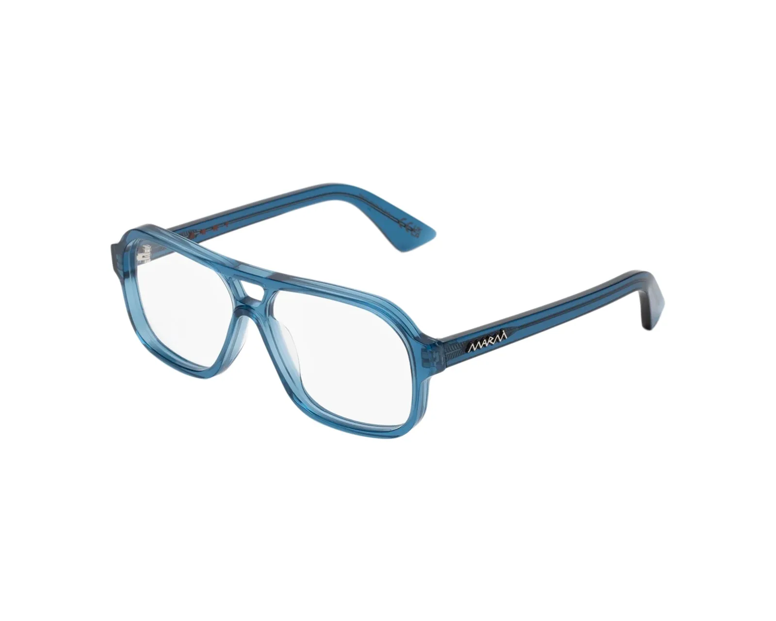 Marni 5KJ Moziqui Ocean Montature da vista Acetato Blu Squadrata - immagine 1