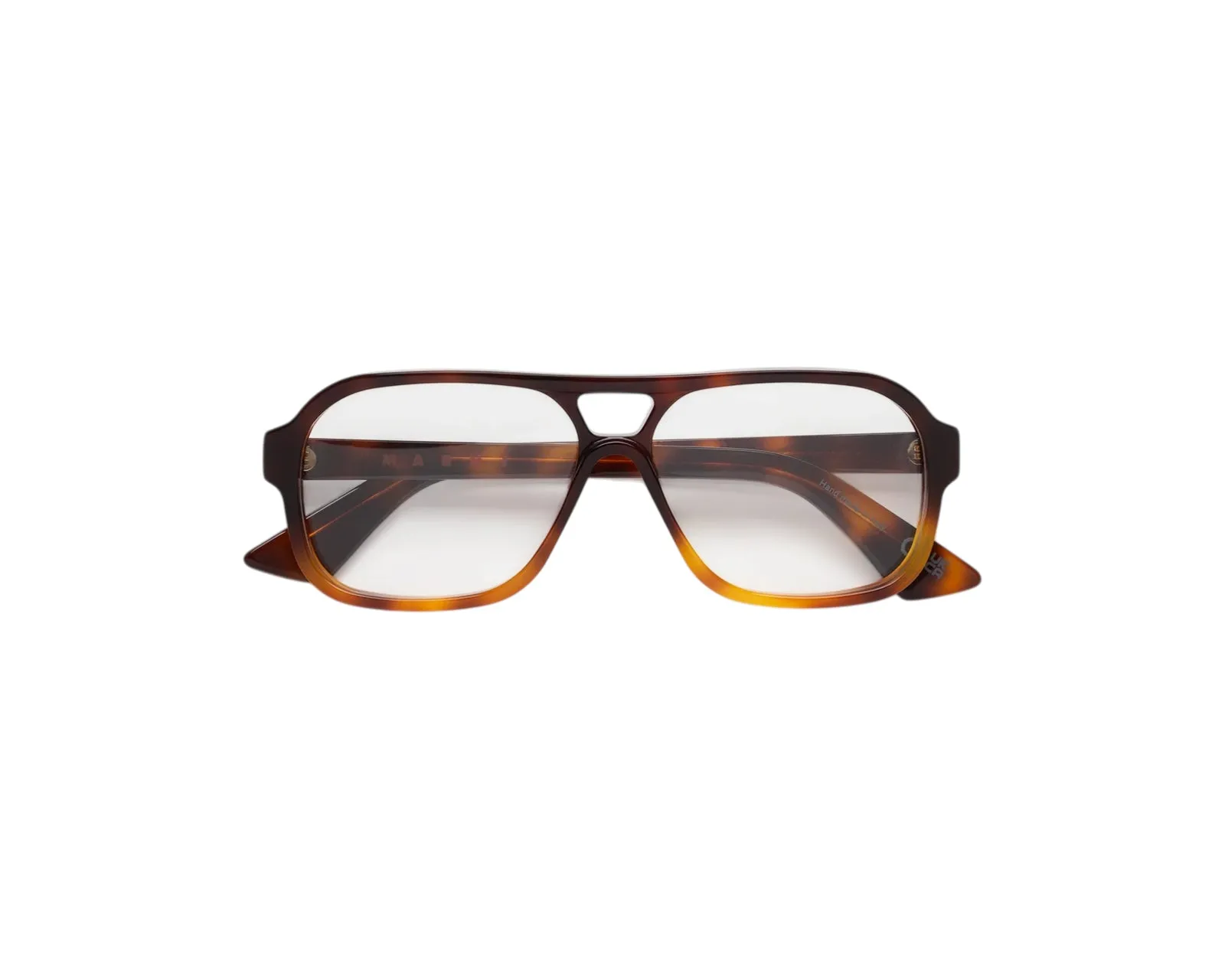 Marni MDZ Moziqui Faded Havana Montature da vista Acetato Havana Squadrata - immagine 2