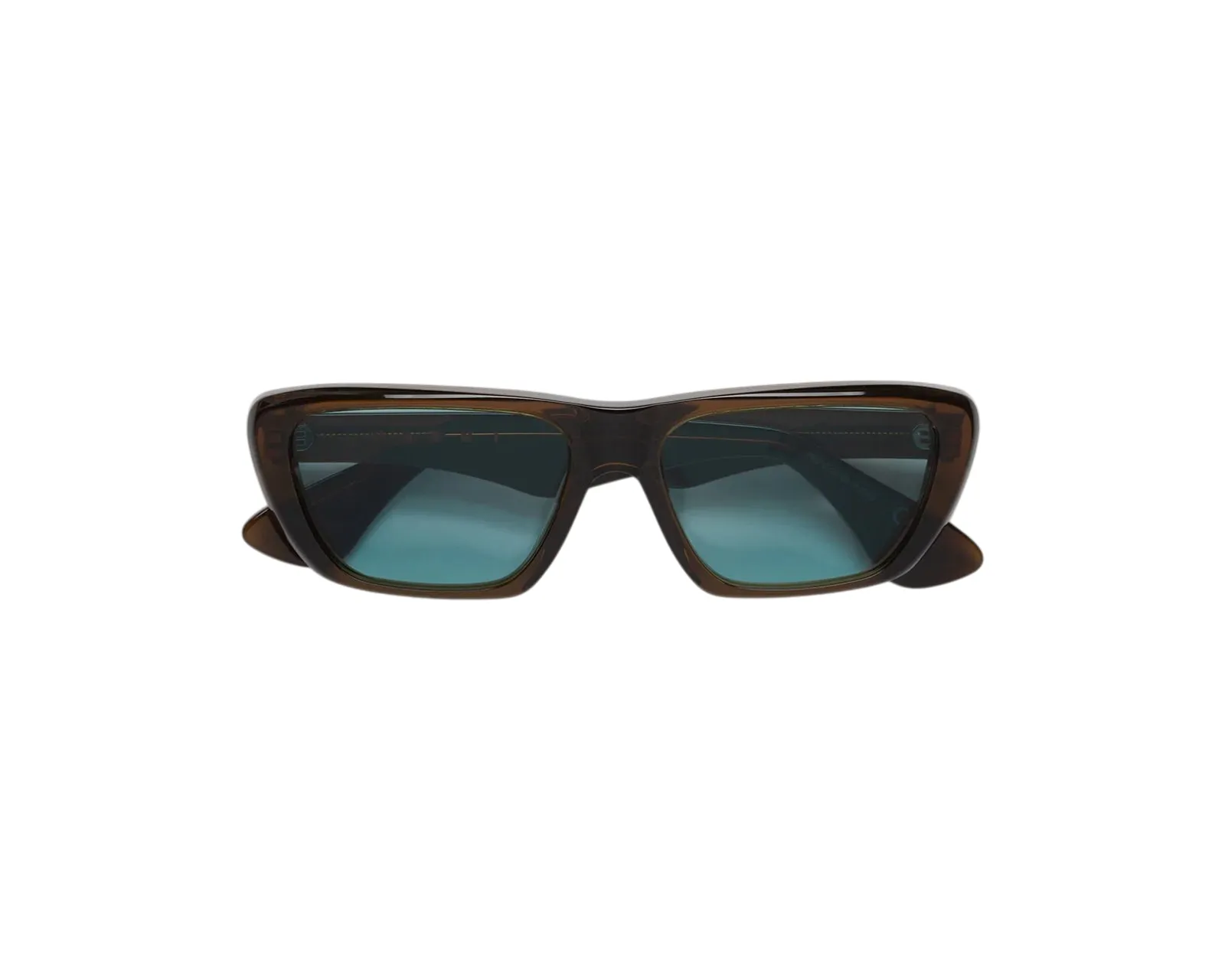 Marni 1FF Jimura Brown Occhiali da sole Acetato Marrone Azzurro Squadrata Normale - immagine 2