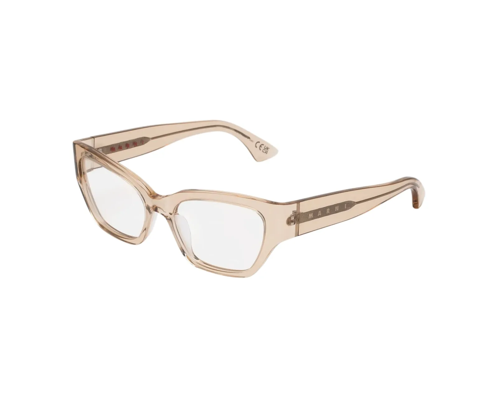 Marni LSY Iyora Resin Montature da vista Acetato Beige Squadrata - immagine 1