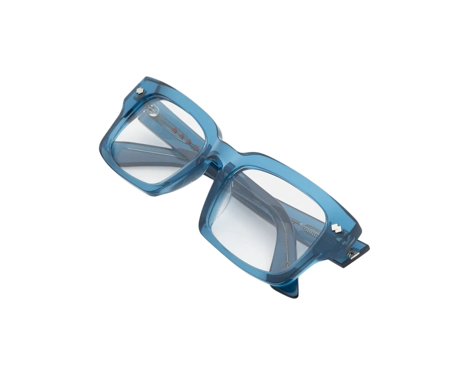 Marni 6SA Eshami Ocean Montature da vista Acetato Blu Squadrata - immagine 3
