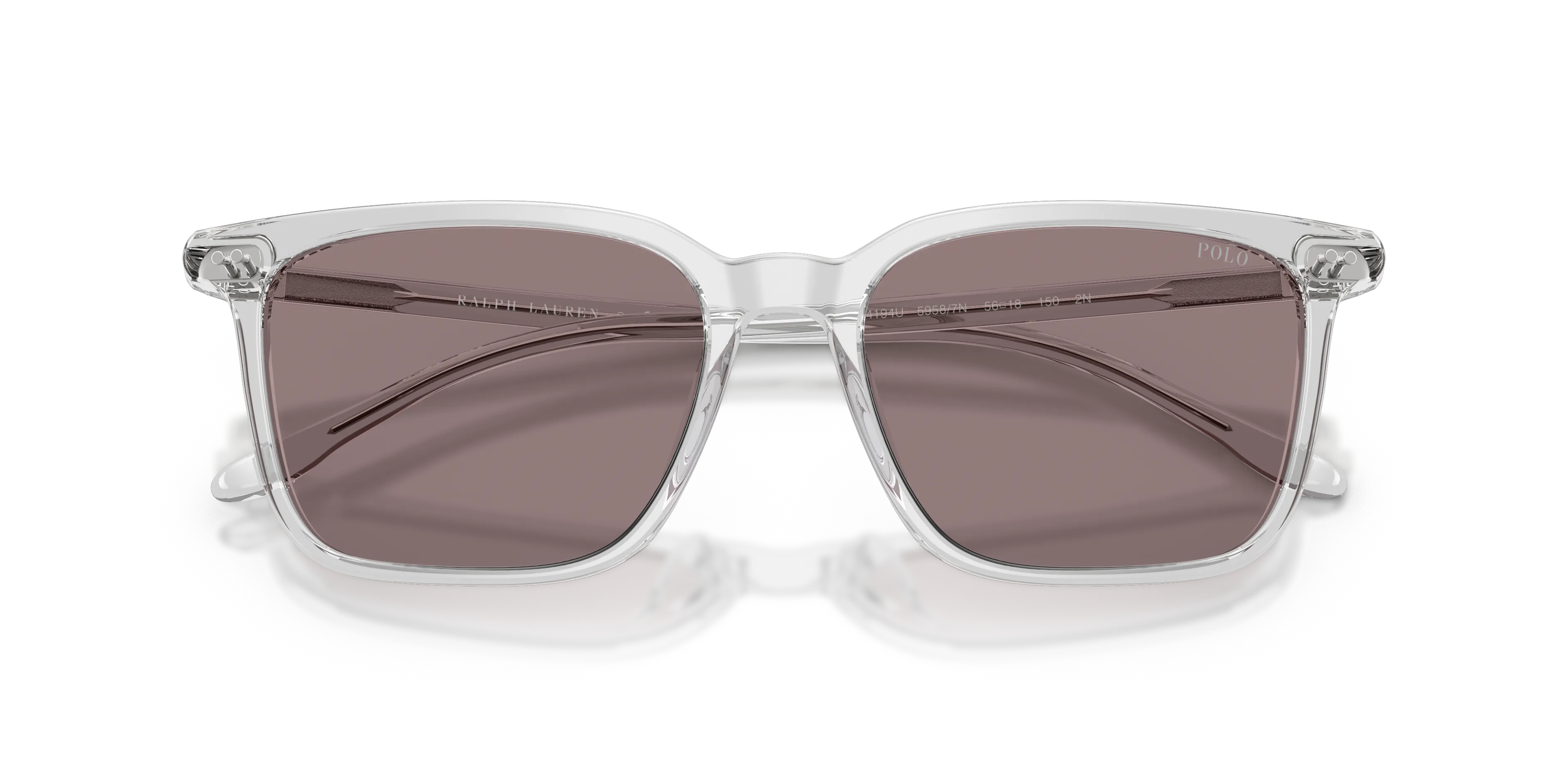 Polo Ralph Lauren PH4194U 59587N Occhiali da sole Acetato Grigio Viola Squadrata Normale - immagine 2