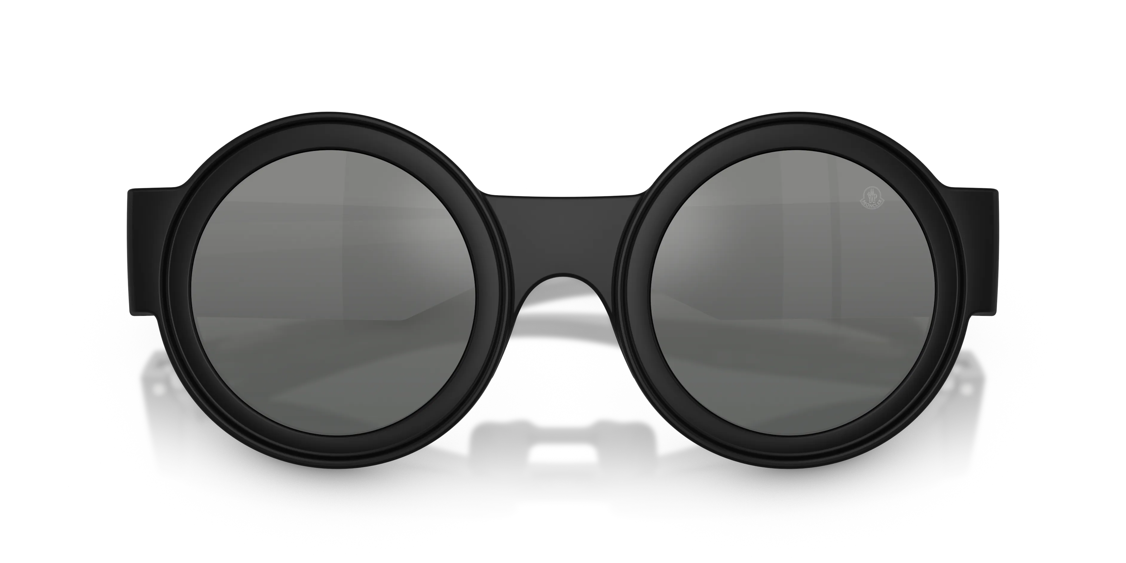 Moncler ME8020U MODUS 500688 Occhiali da sole Iniettato Nero Grigio Rotonda Normale Sfumato - immagine 2
