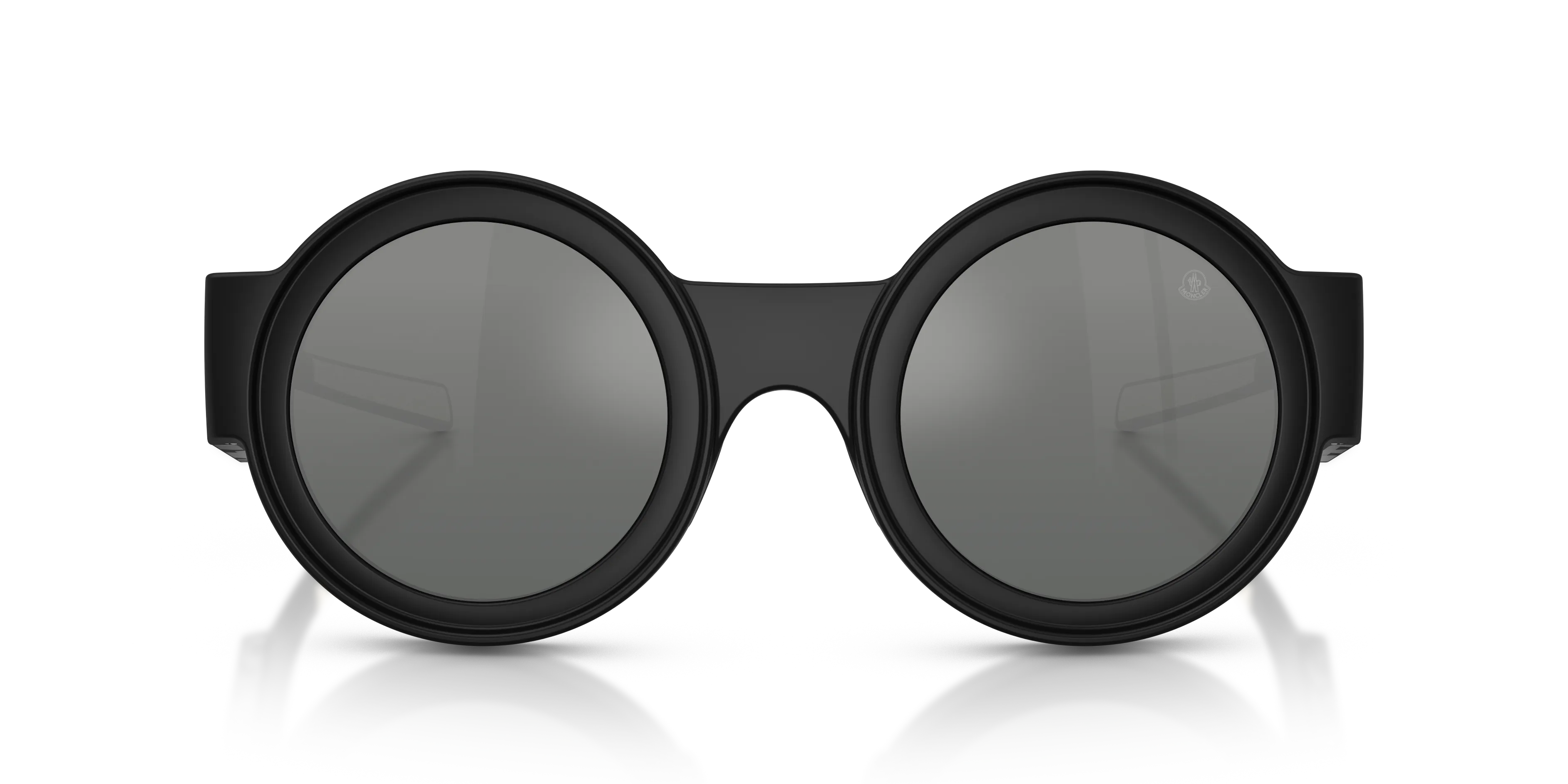 Moncler ME8020U MODUS 500688 Occhiali da sole Iniettato Nero Grigio Rotonda Normale Sfumato - immagine 3