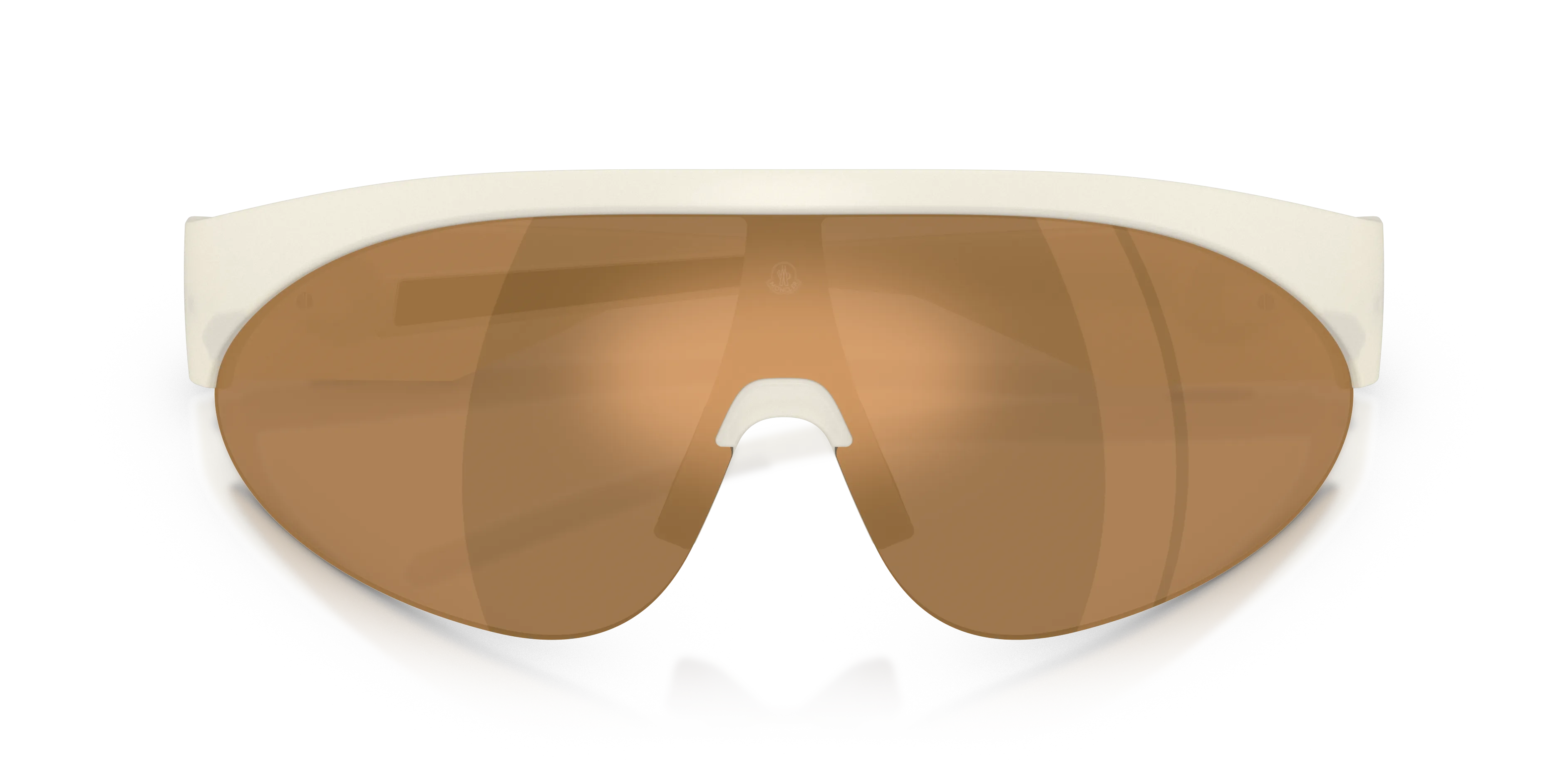 Moncler ME8019U MYRR 5040F9 Occhiali da sole Iniettato Bianco Bronzo Rotonda Normale - immagine 2