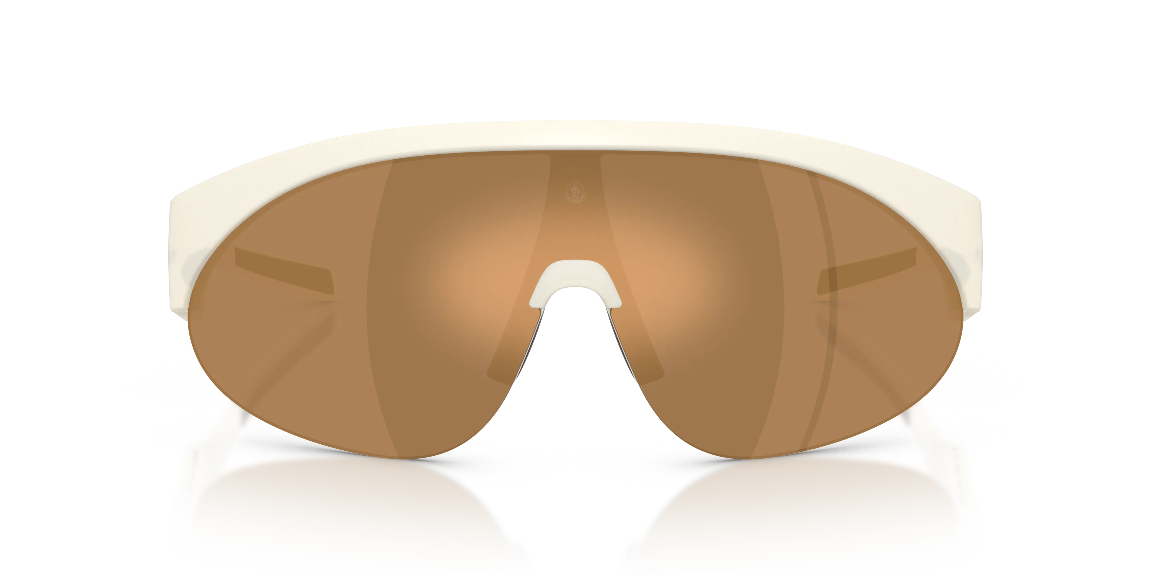 Moncler ME8019U MYRR 5040F9 Occhiali da sole Iniettato Bianco Bronzo Rotonda Normale - immagine 3