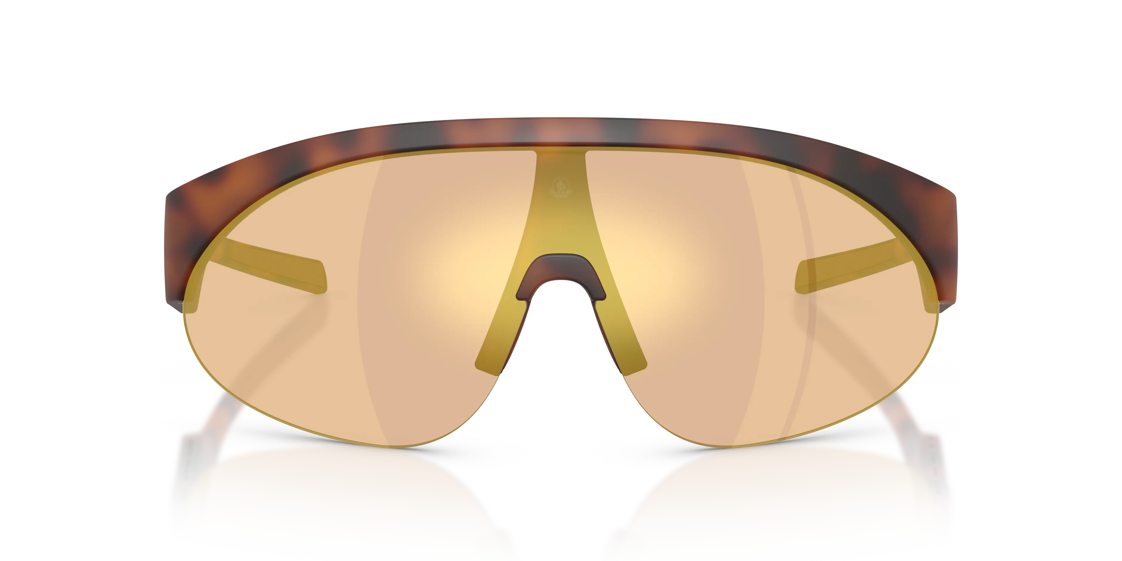Moncler ME8019U MYRR 50267J Occhiali da sole Iniettato Marrone Marrone Rotonda Specchiate - immagine 3
