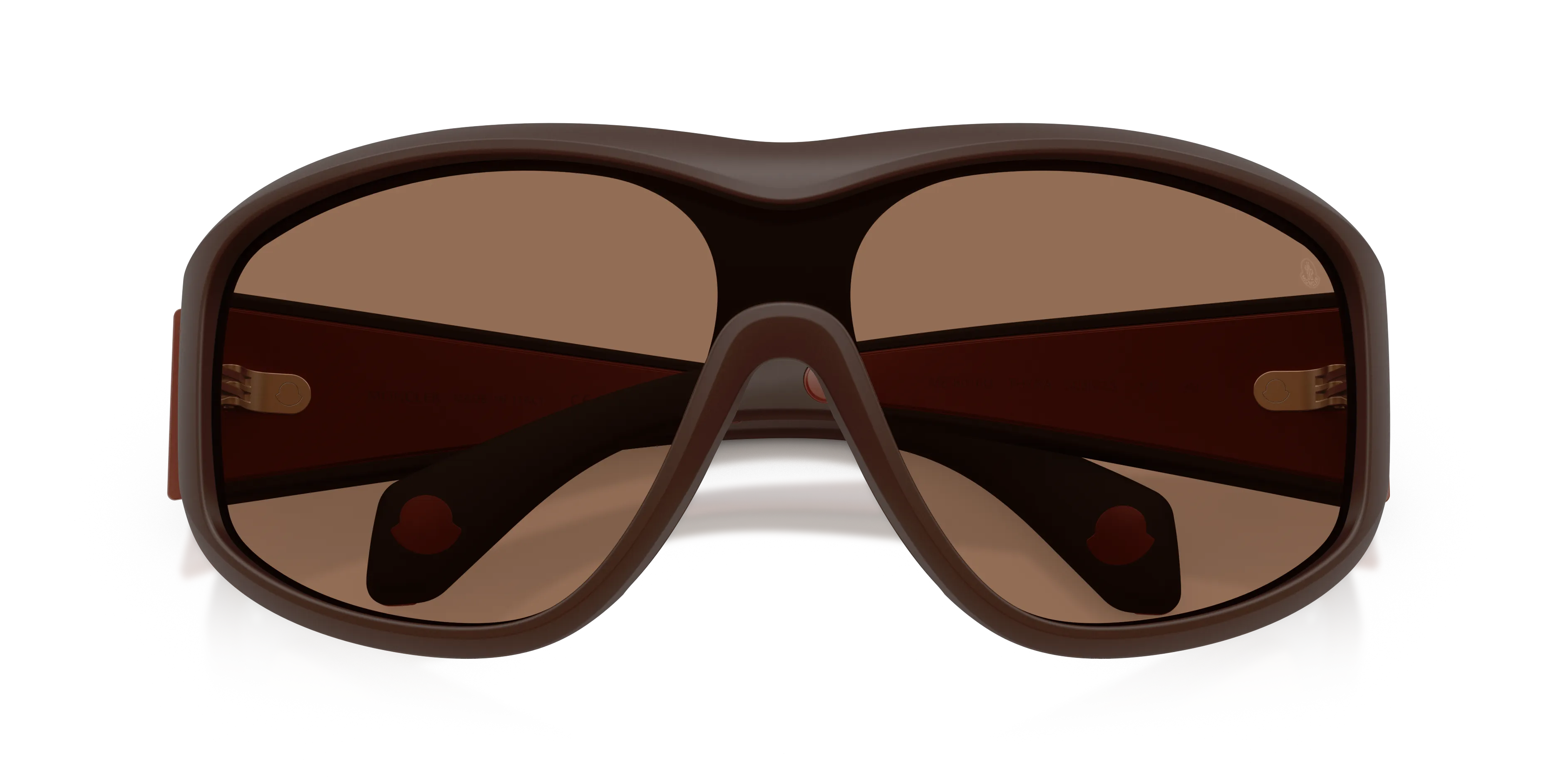 Moncler ME8016U THYRA 503573 Occhiali da sole Iniettato Marrone Marrone Rotonda Normale - immagine 2