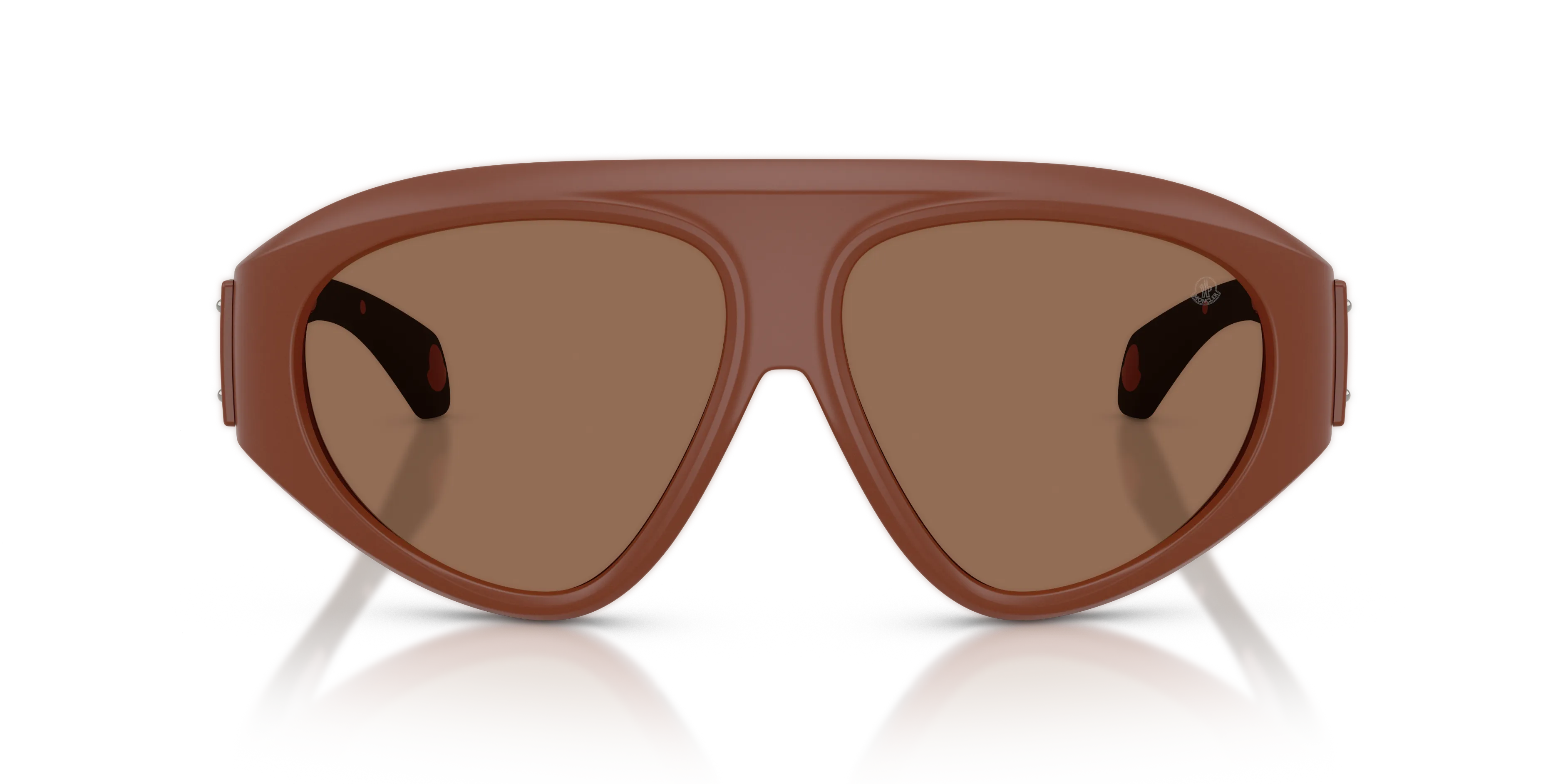 Moncler ME8014U ZYRA 503573 Occhiali da sole Iniettato Marrone Marrone Pilot Normale - immagine 3
