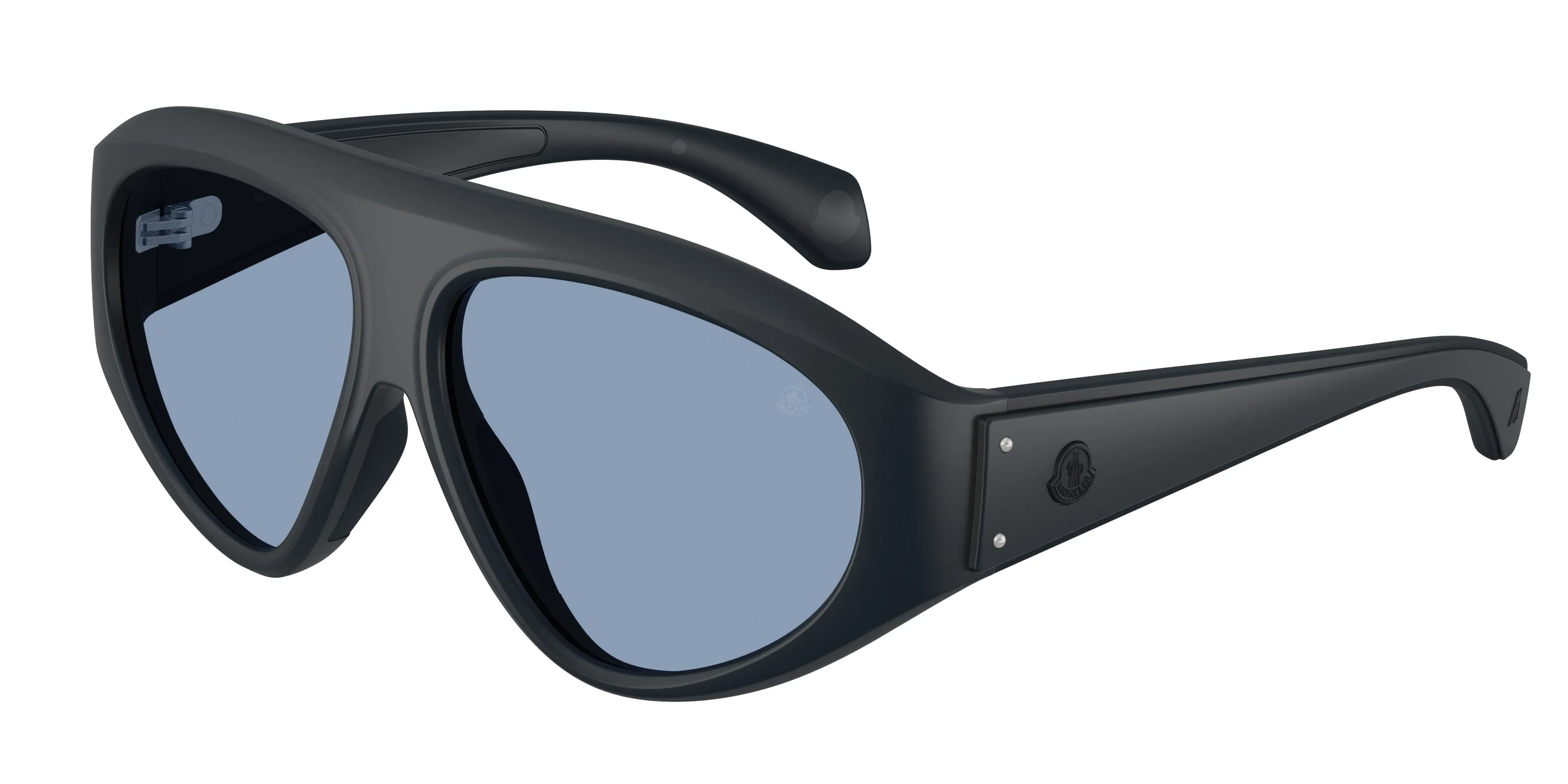 Moncler ME8014U ZYRA 503072 Occhiali da sole Iniettato Blu Azzurro Pilot Normale - immagine 1