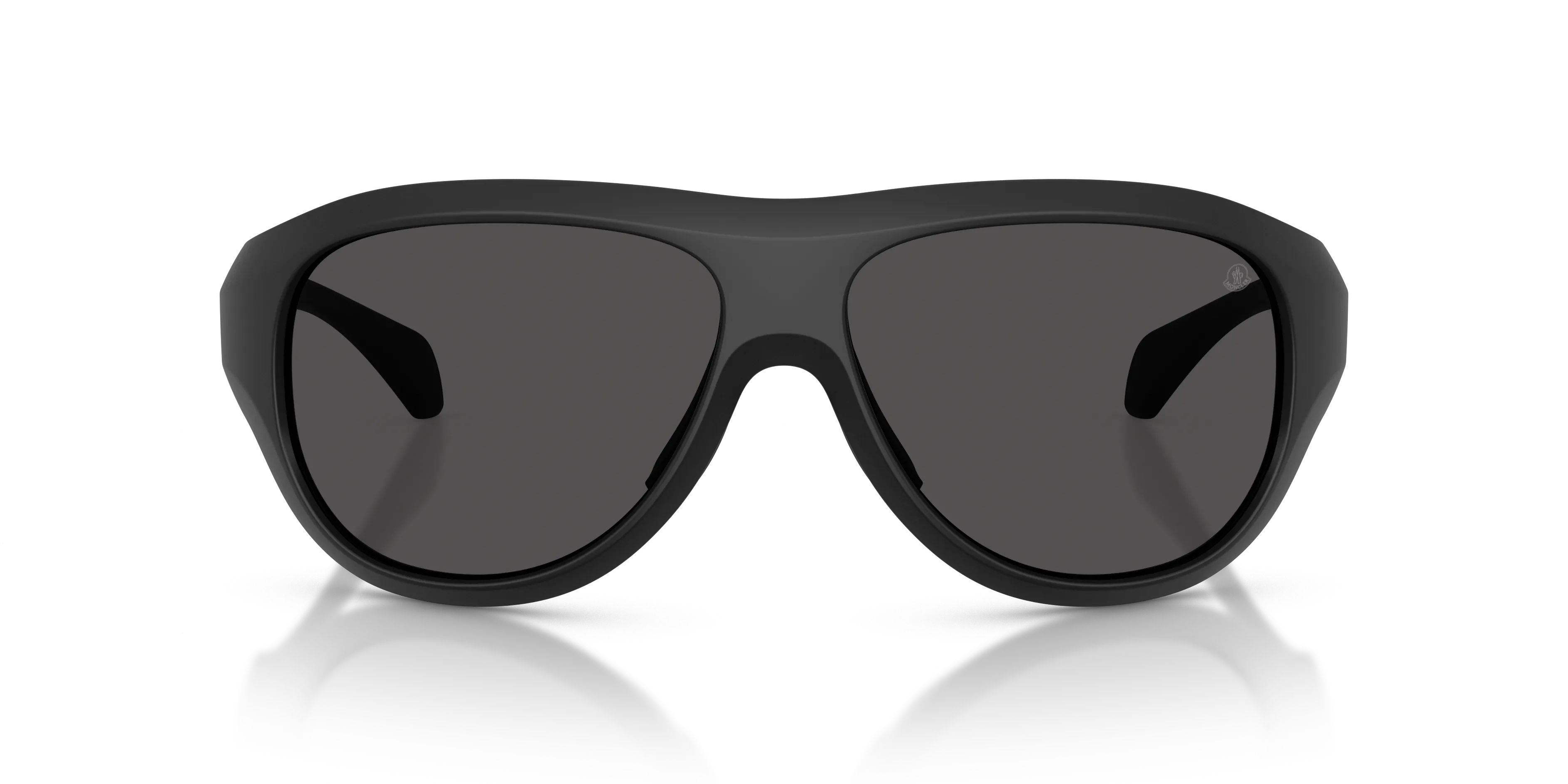 Moncler ME8013 BLEACHER 500687 Occhiali da sole Iniettato Nero Grigio Rotonda Normale - immagine 3