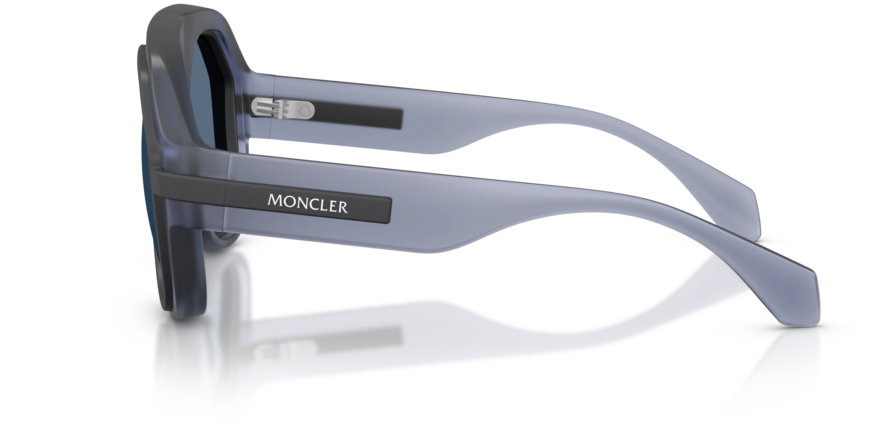 Moncler ME8012U FYNDER 502480 Occhiali da sole Iniettato Blu Azzurro Pilot Normale - immagine 4