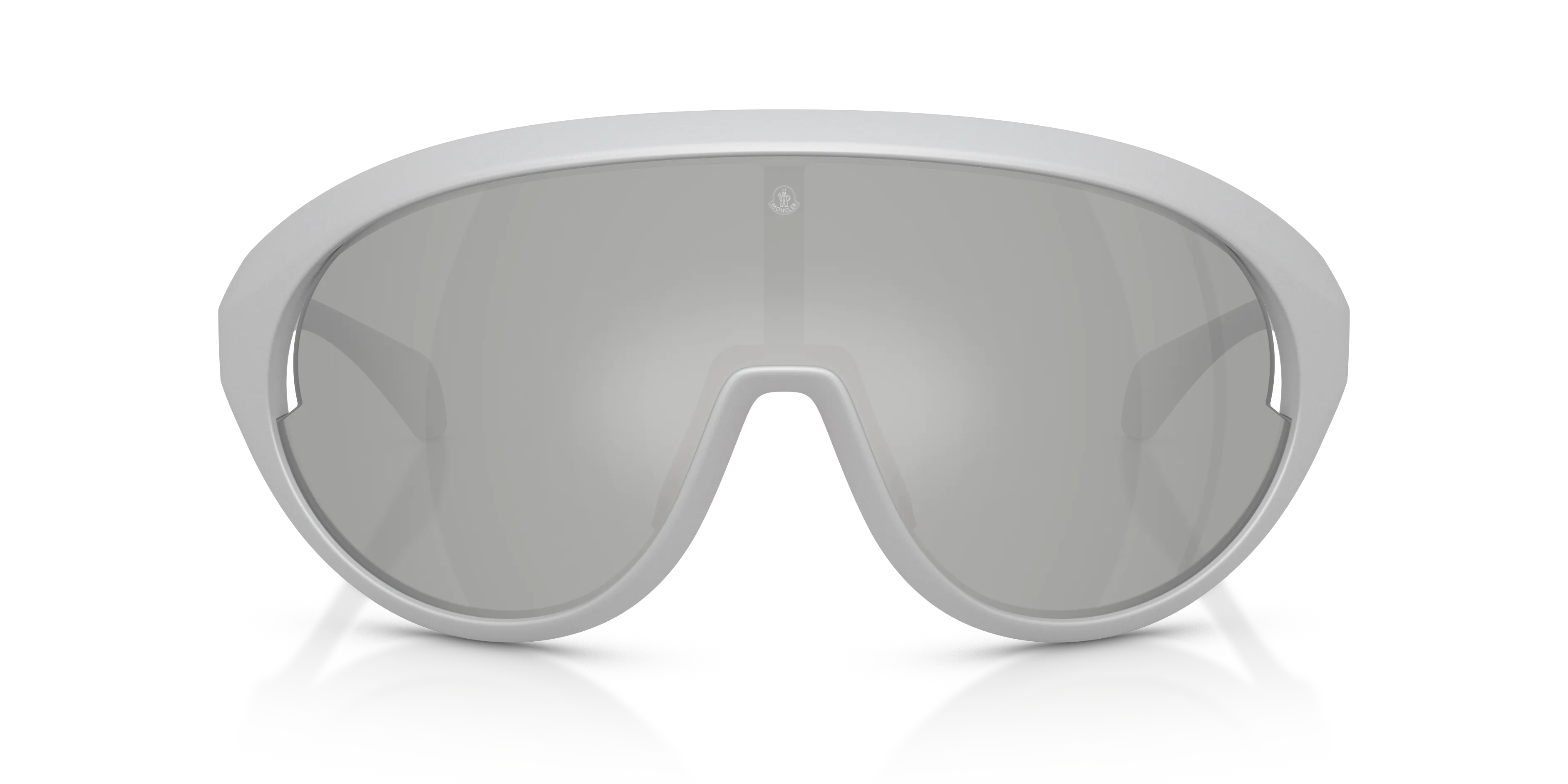 Moncler ME8010 CONTRAST 50278V Occhiali da sole Iniettato Argento Argento Rotonda Normale - immagine 3