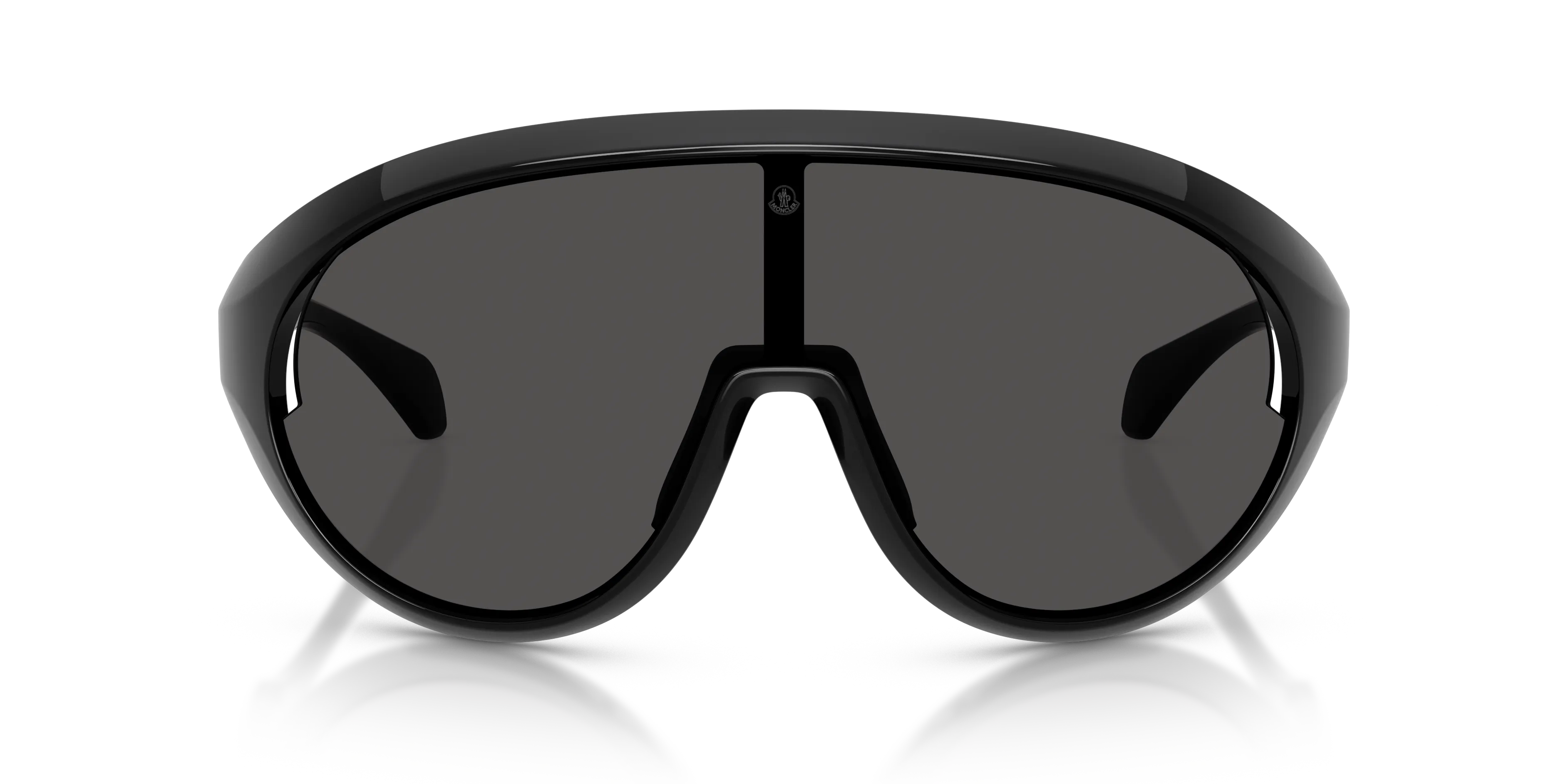 Moncler ME8010 CONTRAST 500187 Occhiali da sole Iniettato Nero Grigio Rotonda Normale - immagine 3
