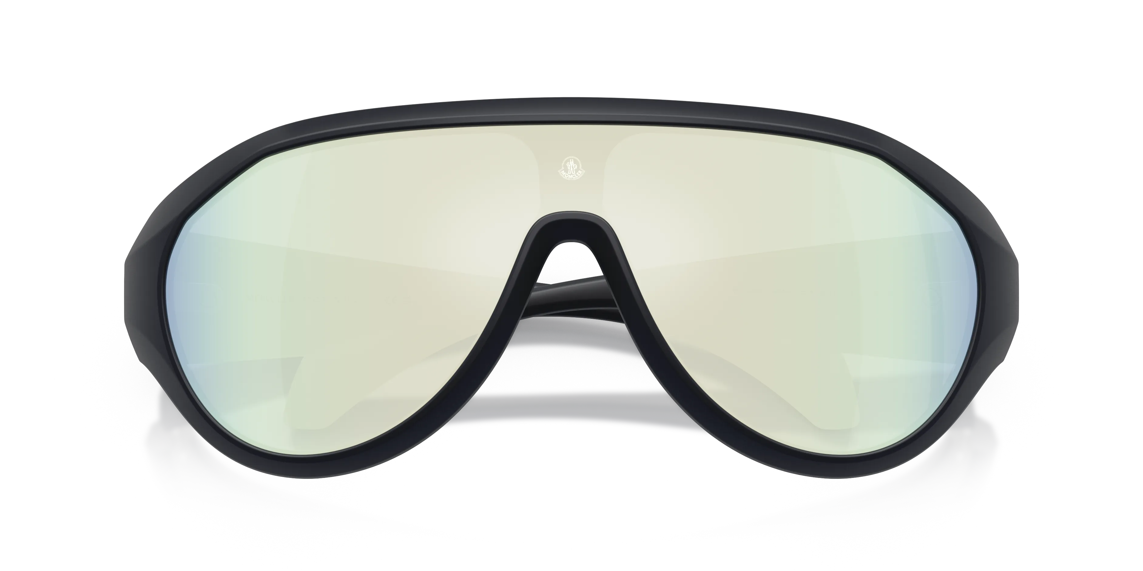 Moncler ME8009U BOMBOLLE 50306J Occhiali da sole Iniettato Blu Blu Rotonda Specchiate - immagine 2