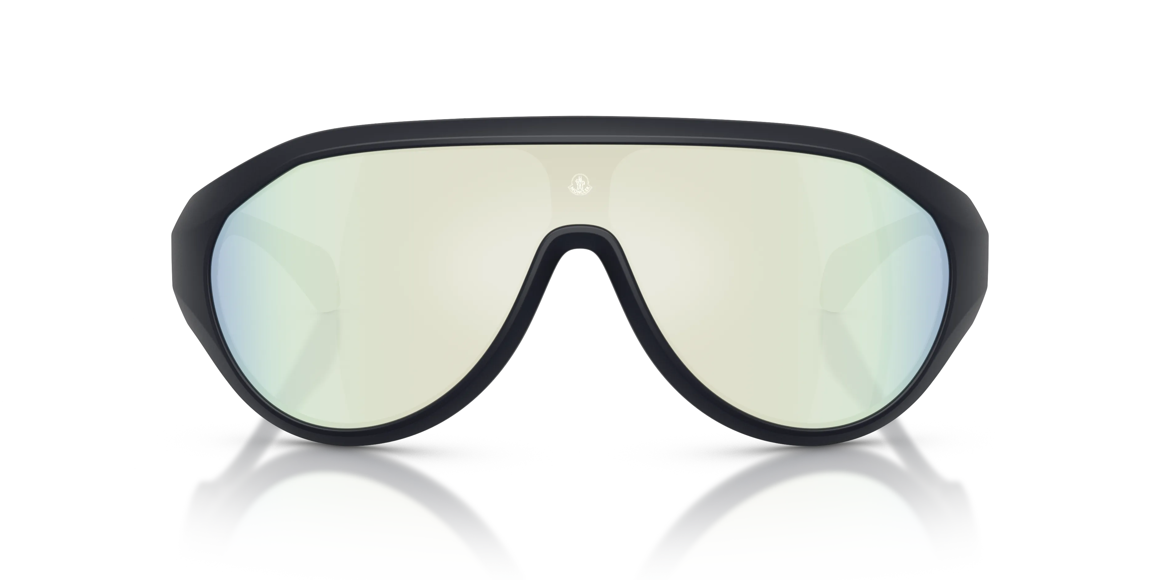 Moncler ME8009U BOMBOLLE 50306J Occhiali da sole Iniettato Blu Blu Rotonda Specchiate - immagine 3