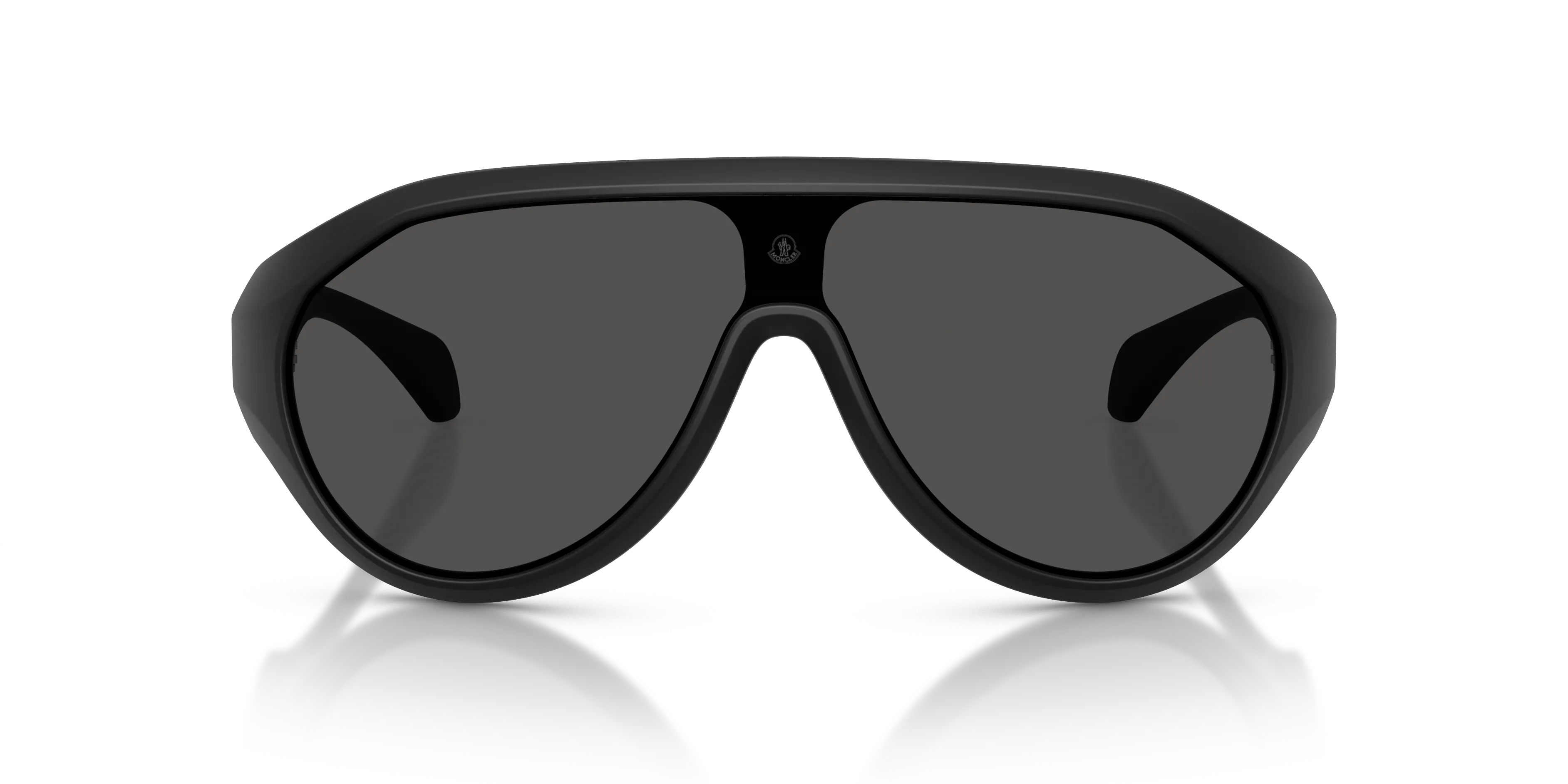 Moncler ME8009U BOMBOLLE 500687 Occhiali da sole Iniettato Nero Grigio Rotonda Normale - immagine 3