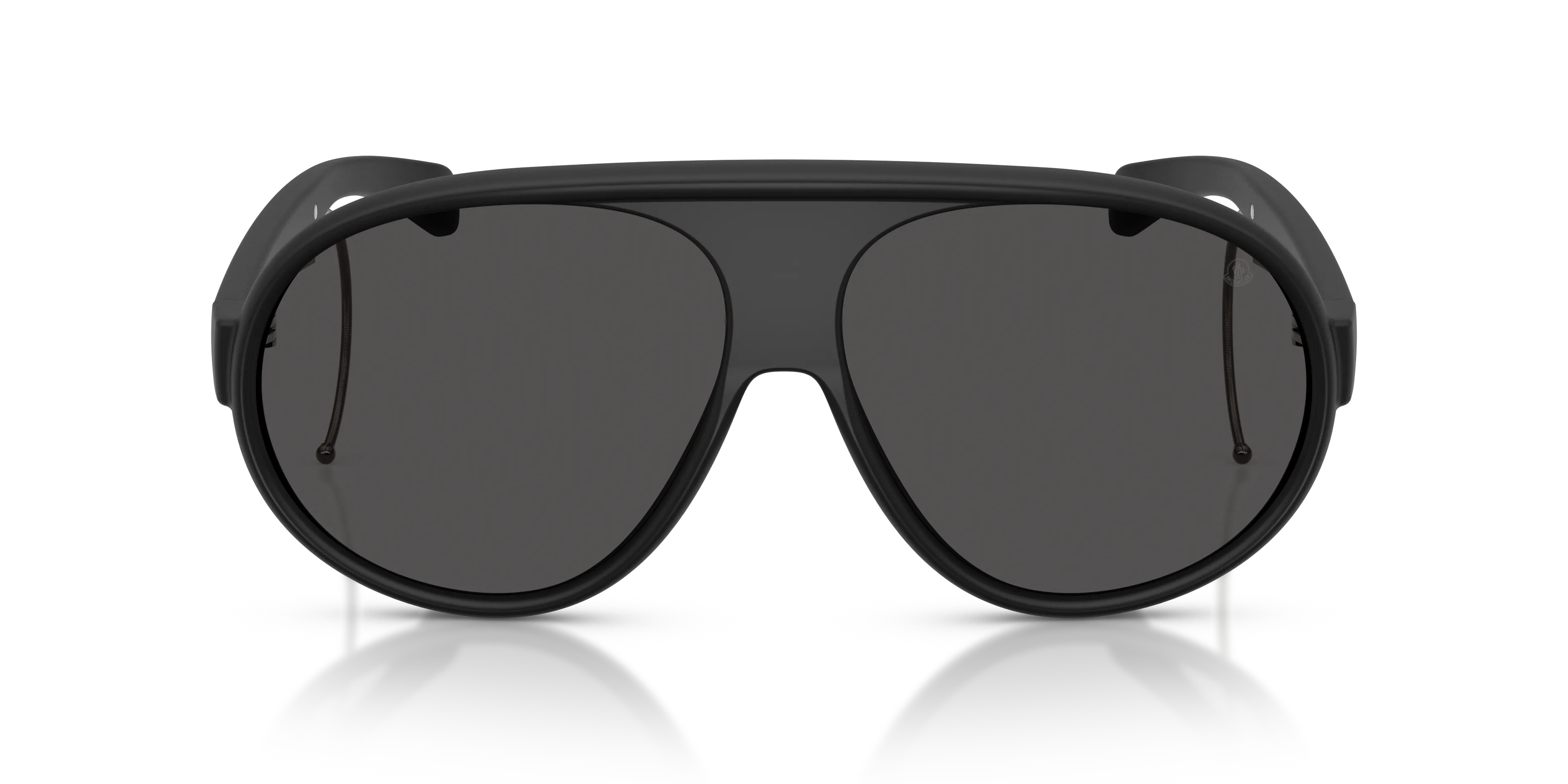 Moncler ME8007U VANTAJ 500687 Occhiali da sole Iniettato Nero Grigio Pilot Normale - immagine 3