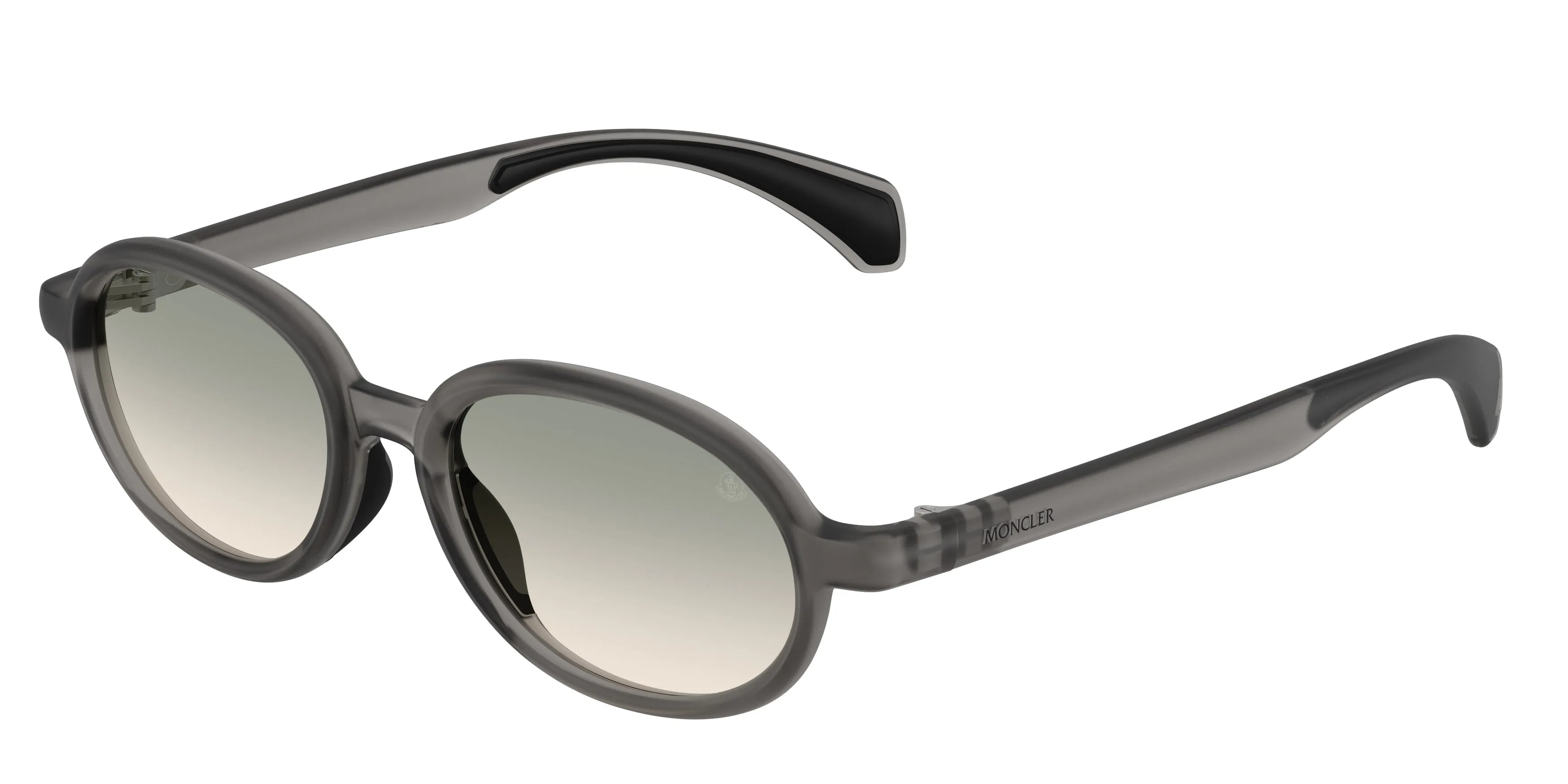 Moncler ME8006 CAPRICE 50072C Occhiali da sole Iniettato Grigio Marrone Rotonda Normale Sfumato - immagine 1