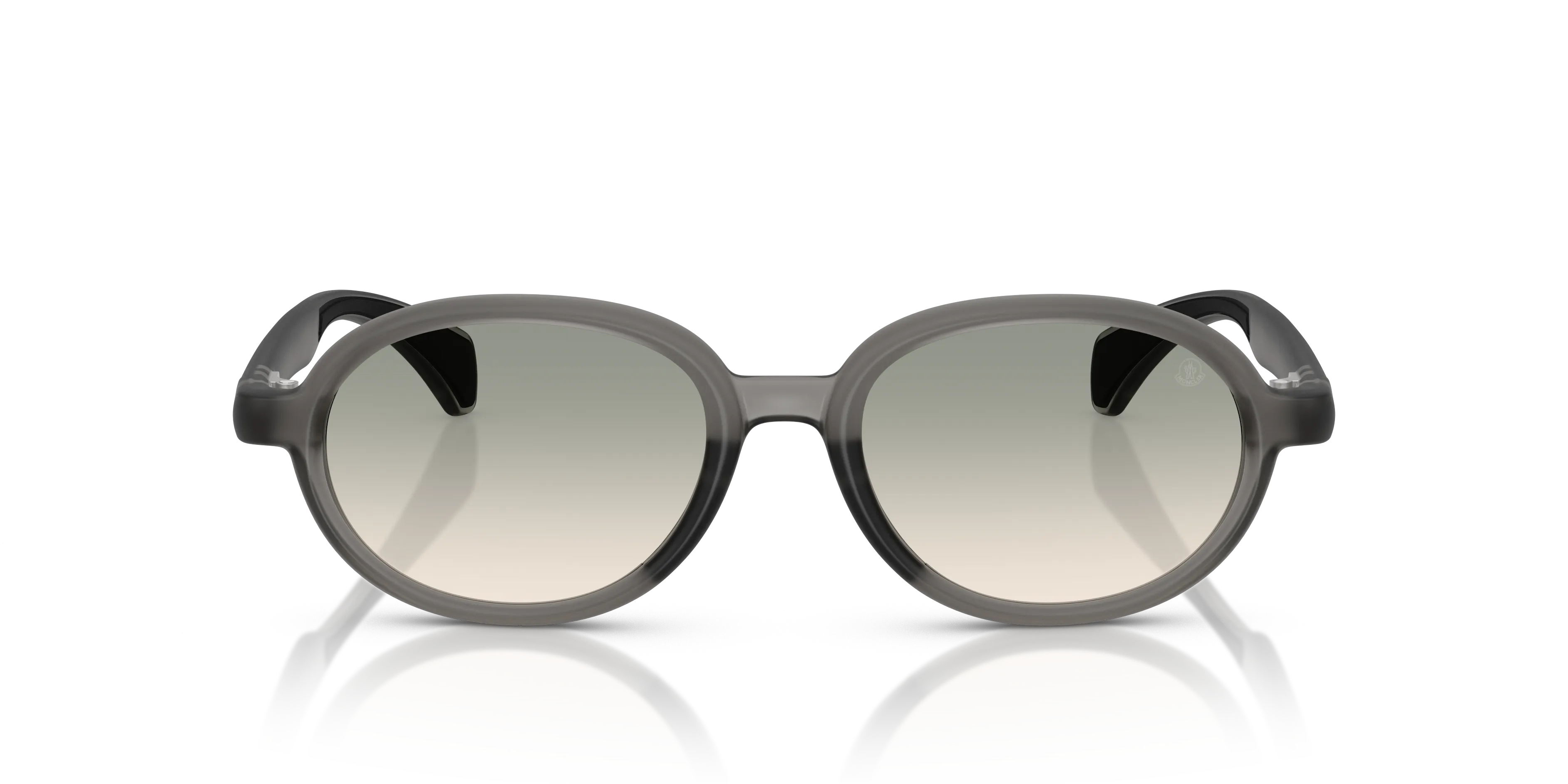 Moncler ME8006 CAPRICE 50072C Occhiali da sole Iniettato Grigio Marrone Rotonda Normale Sfumato - immagine 3