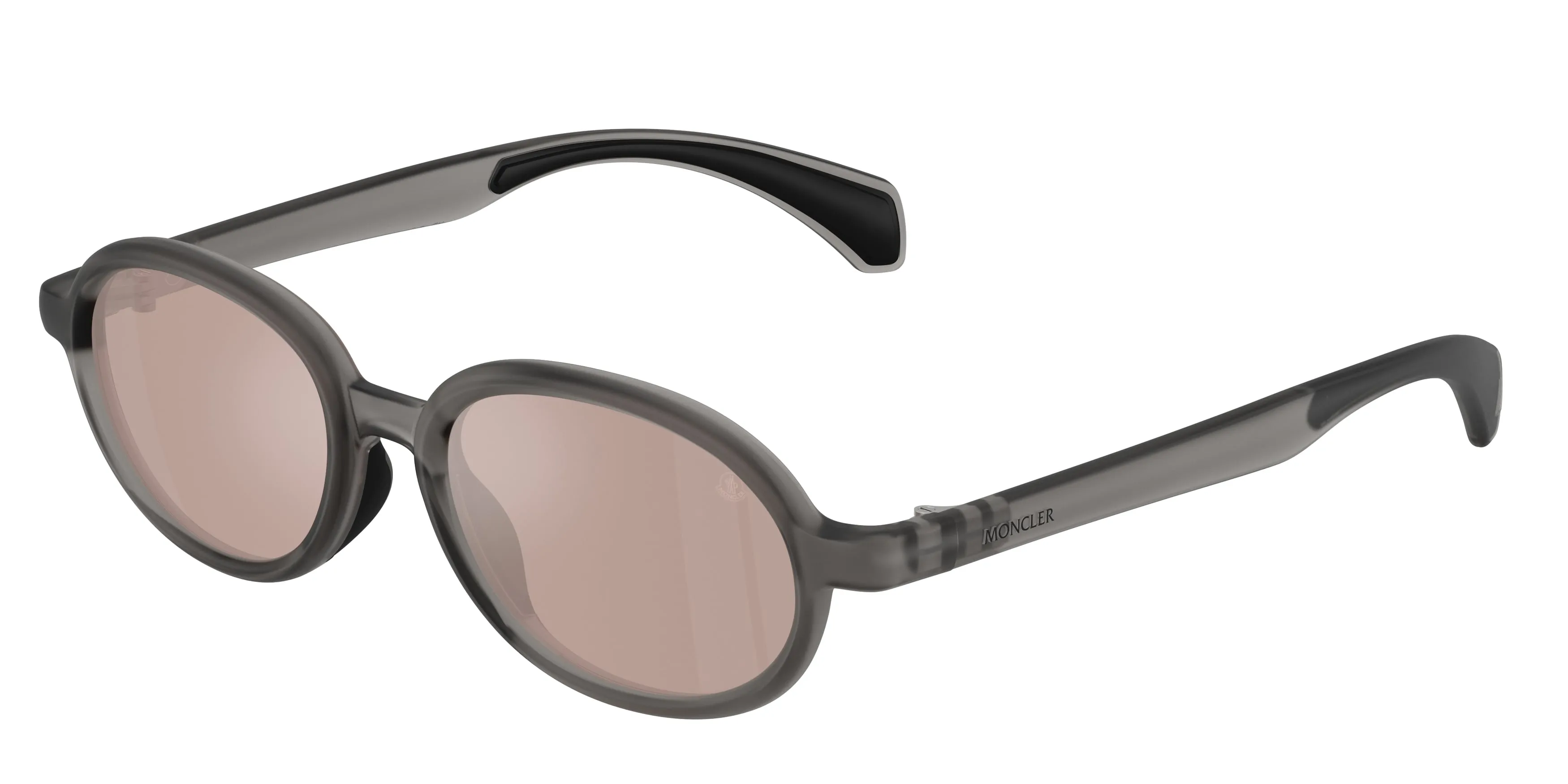 Moncler ME8006 CAPRICE 5007/5 Occhiali da sole Iniettato Grigio Rosa Rotonda Normale - immagine 1