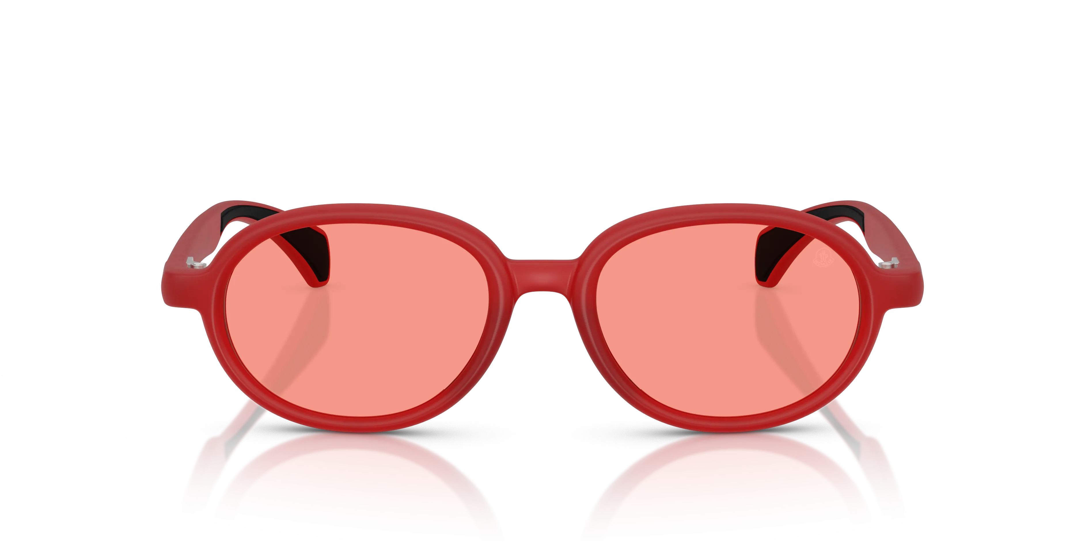 Moncler ME8006 CAPRICE 5005F5 Occhiali da sole Iniettato Rosso Rosa Rotonda Normale - immagine 3