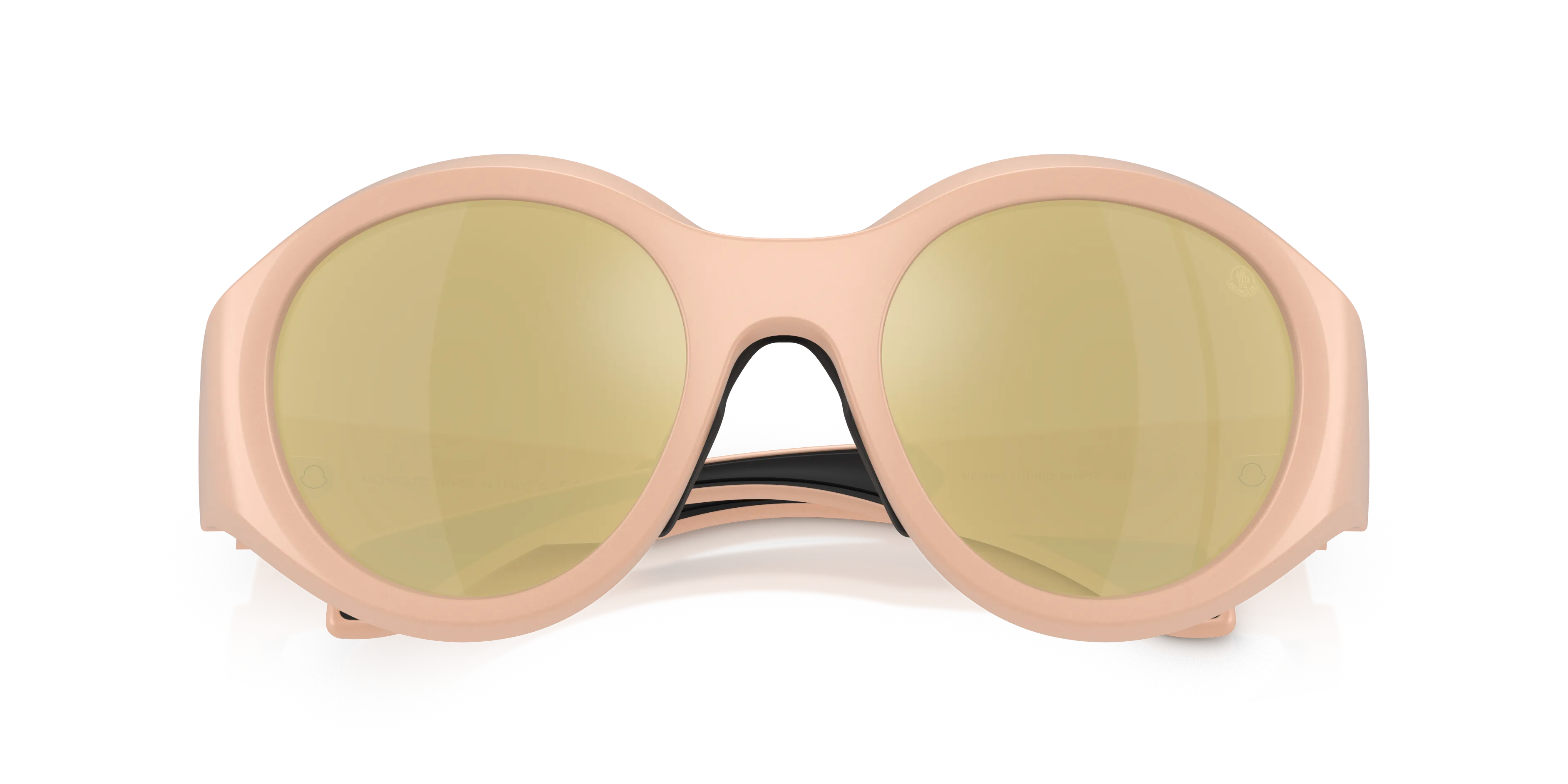 Moncler ME8005 FUTURO 50195A Occhiali da sole Iniettato Rosa Marrone Rotonda Specchiate - immagine 2